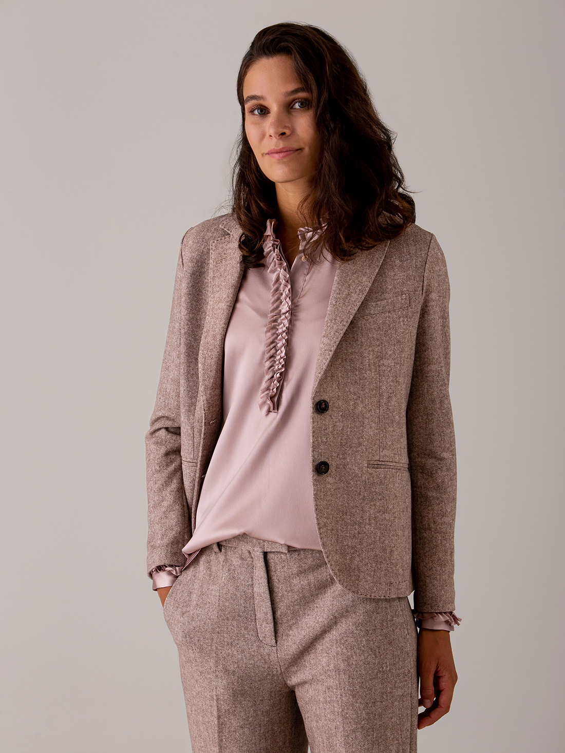 Detailansicht von Blazer aus Baumwolle von CIRCOLO