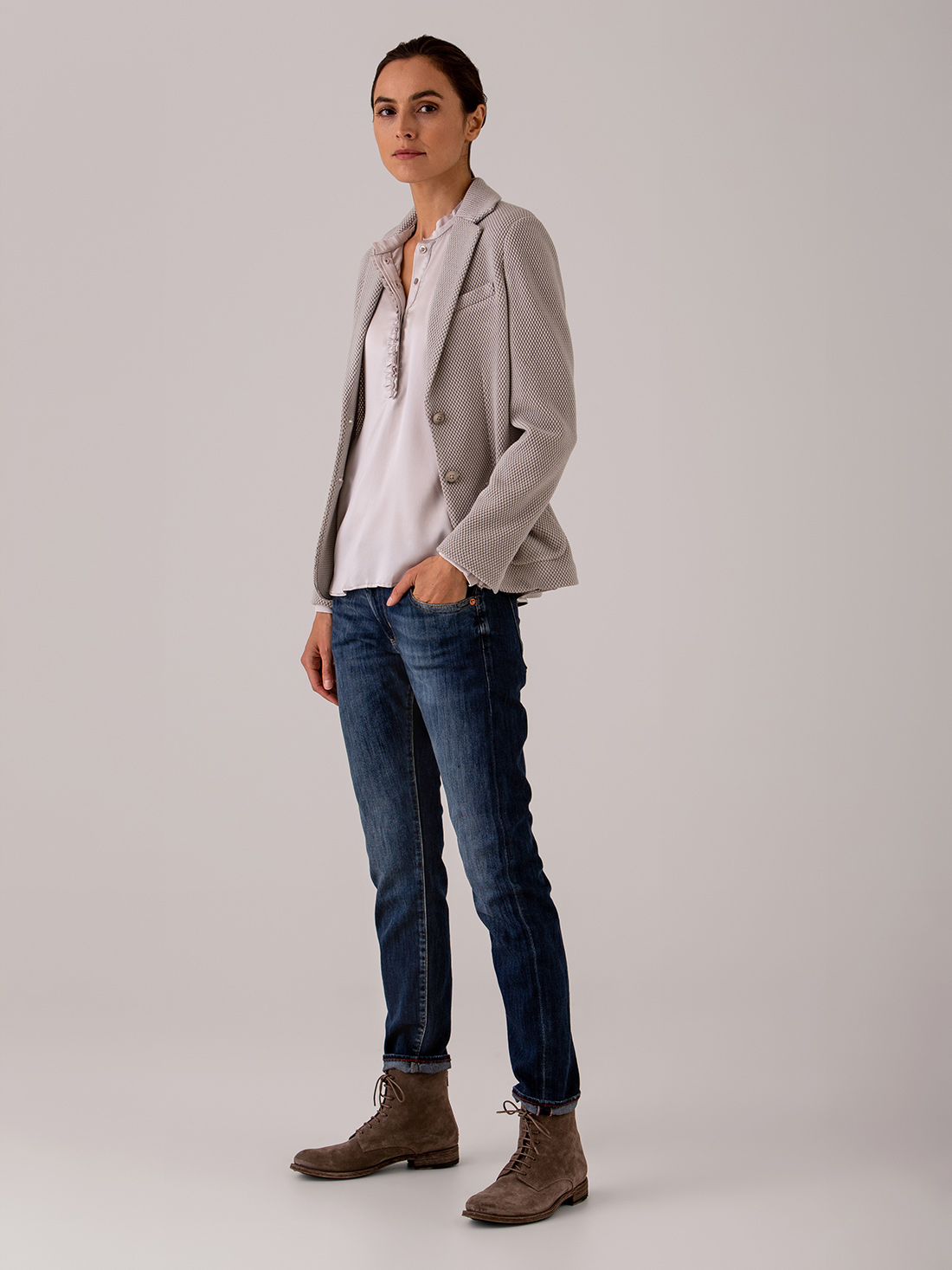 Detailansicht von Blazer aus Wolle von CIRCOLO