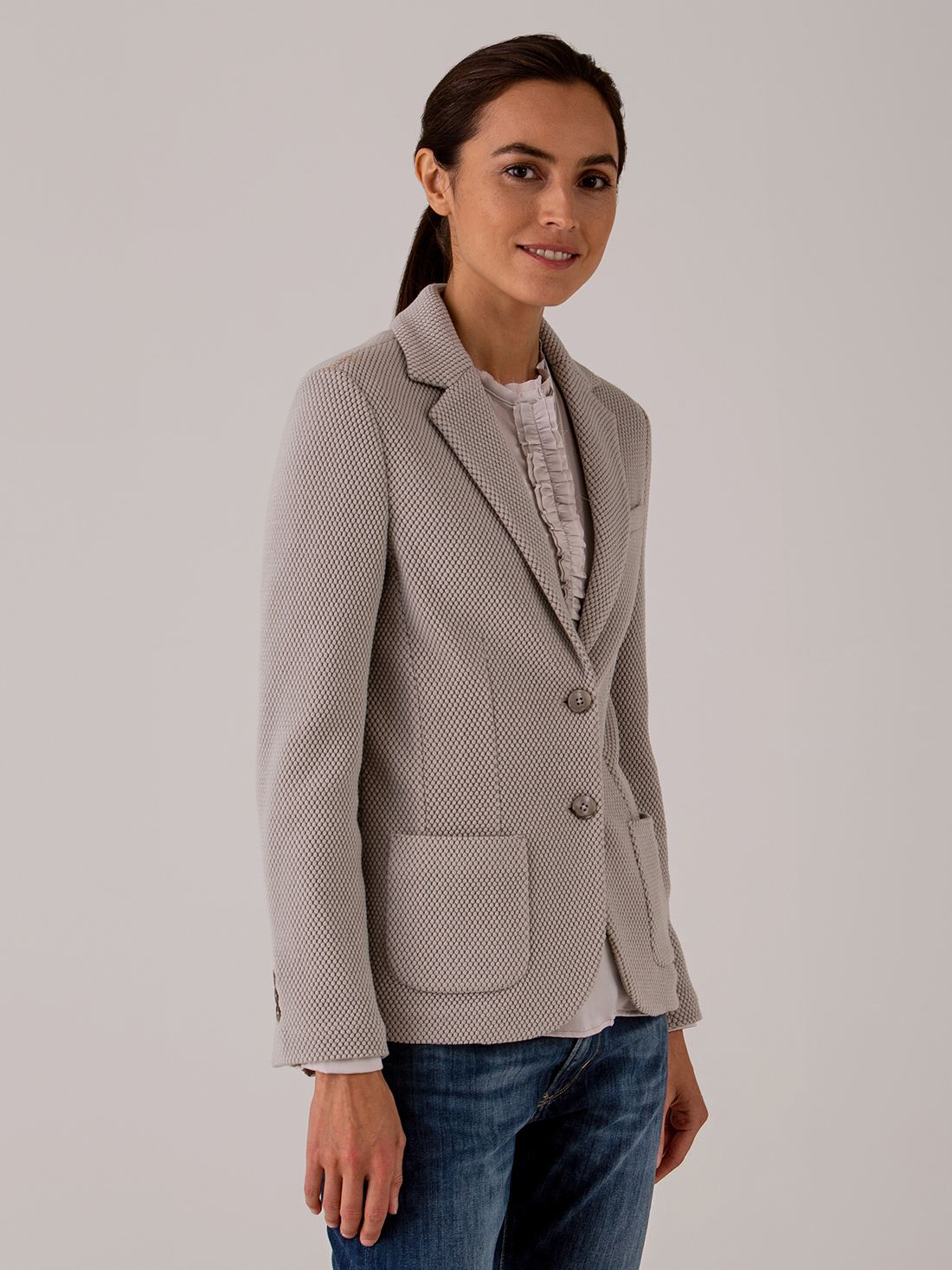 Detailansicht von Blazer aus Wolle von CIRCOLO