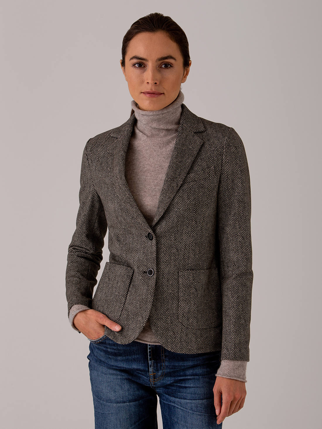 Detailansicht von Blazer aus Baumwolle von CIRCOLO