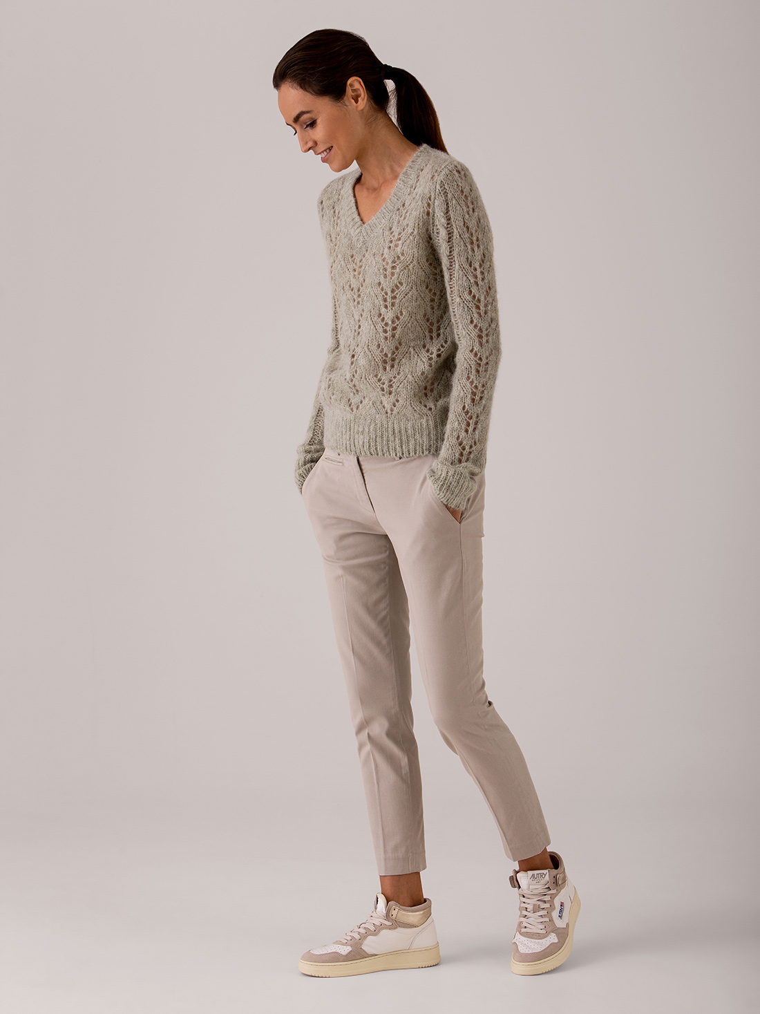 Detailansicht von Pullover mit Lochstrick von DANIELS