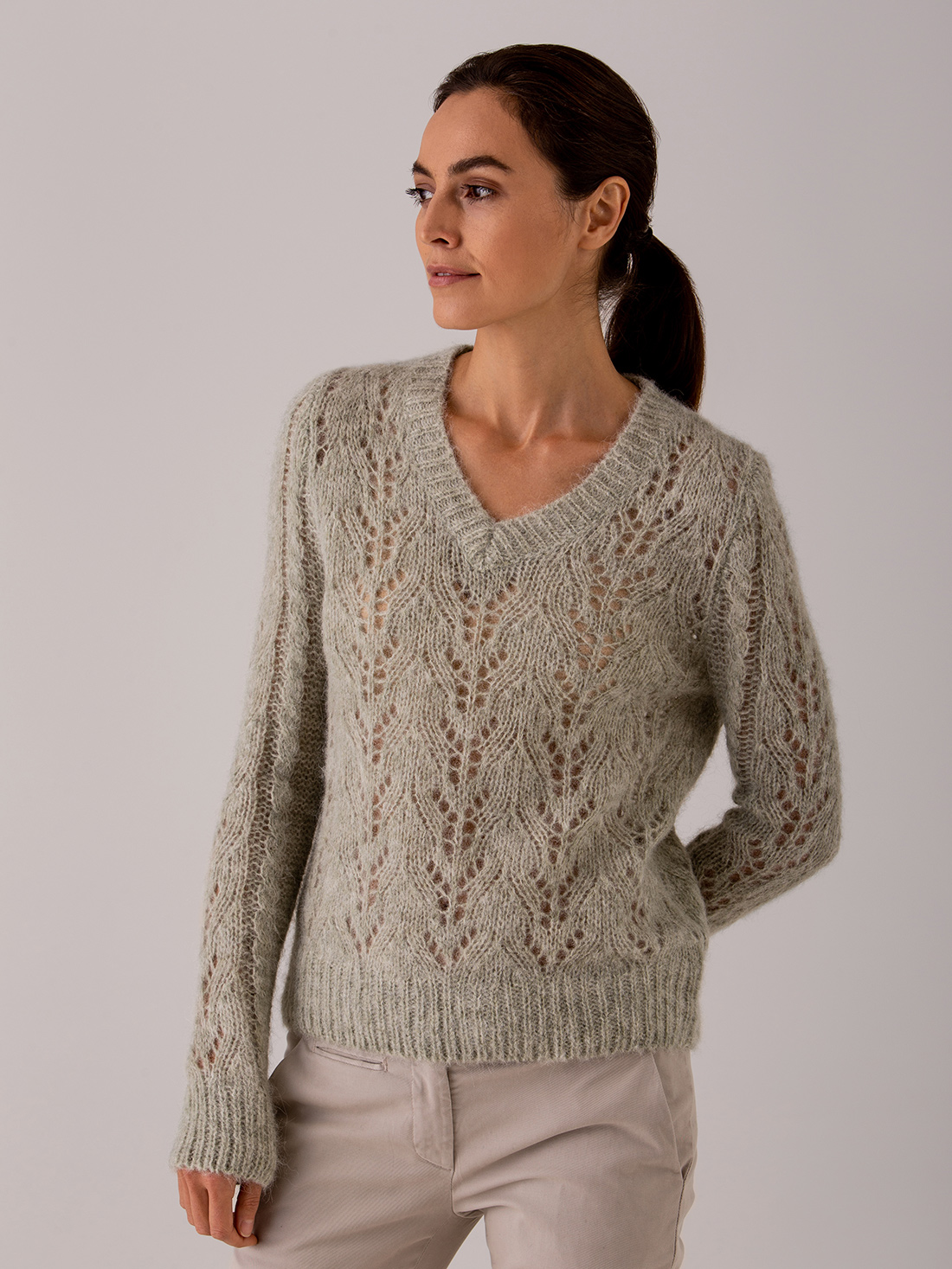 Detailansicht von Pullover mit Lochstrick von DANIELS