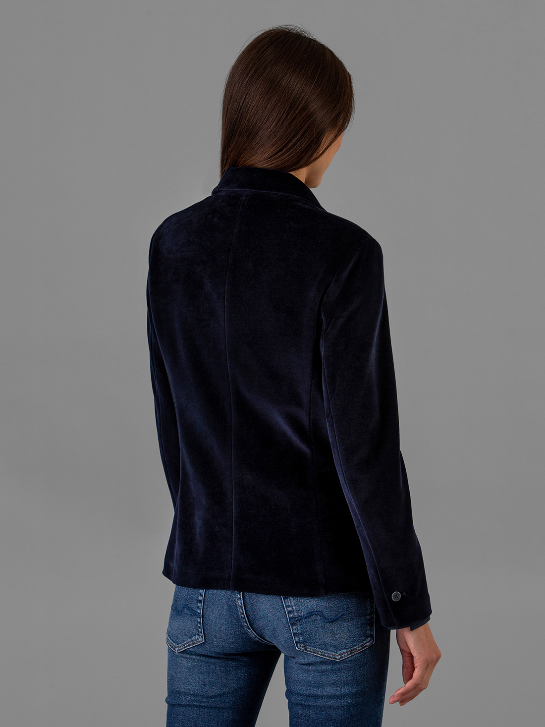 Detailansicht von Samtblazer aus Baumwolle von CIRCOLO