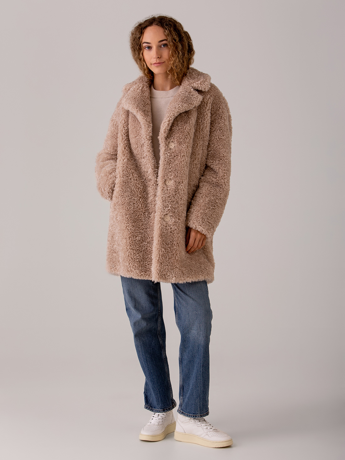 Detailansicht von Teddy-Mantel von HERNO