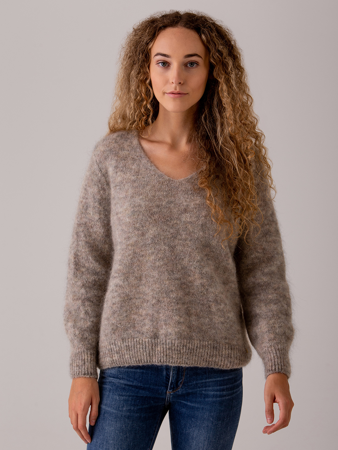 Detailansicht von Pullover aus Mohair von DES PETITS HAUTS