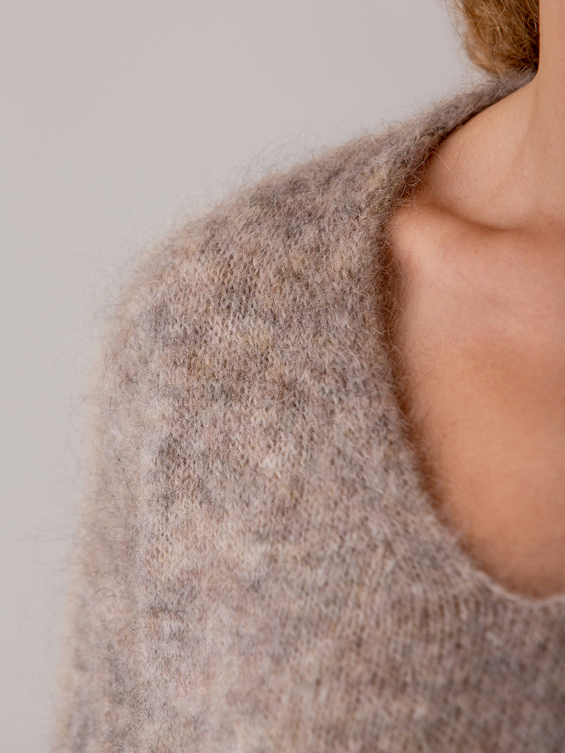Detailansicht von Pullover aus Mohair von DES PETITS HAUTS
