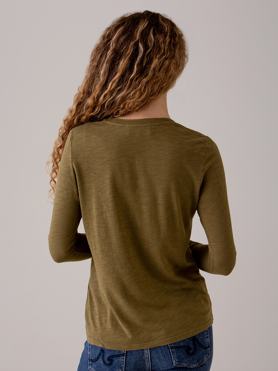 Detailansicht von Langarmshirt aus Baumwolle von AMERICAN VINTAGE