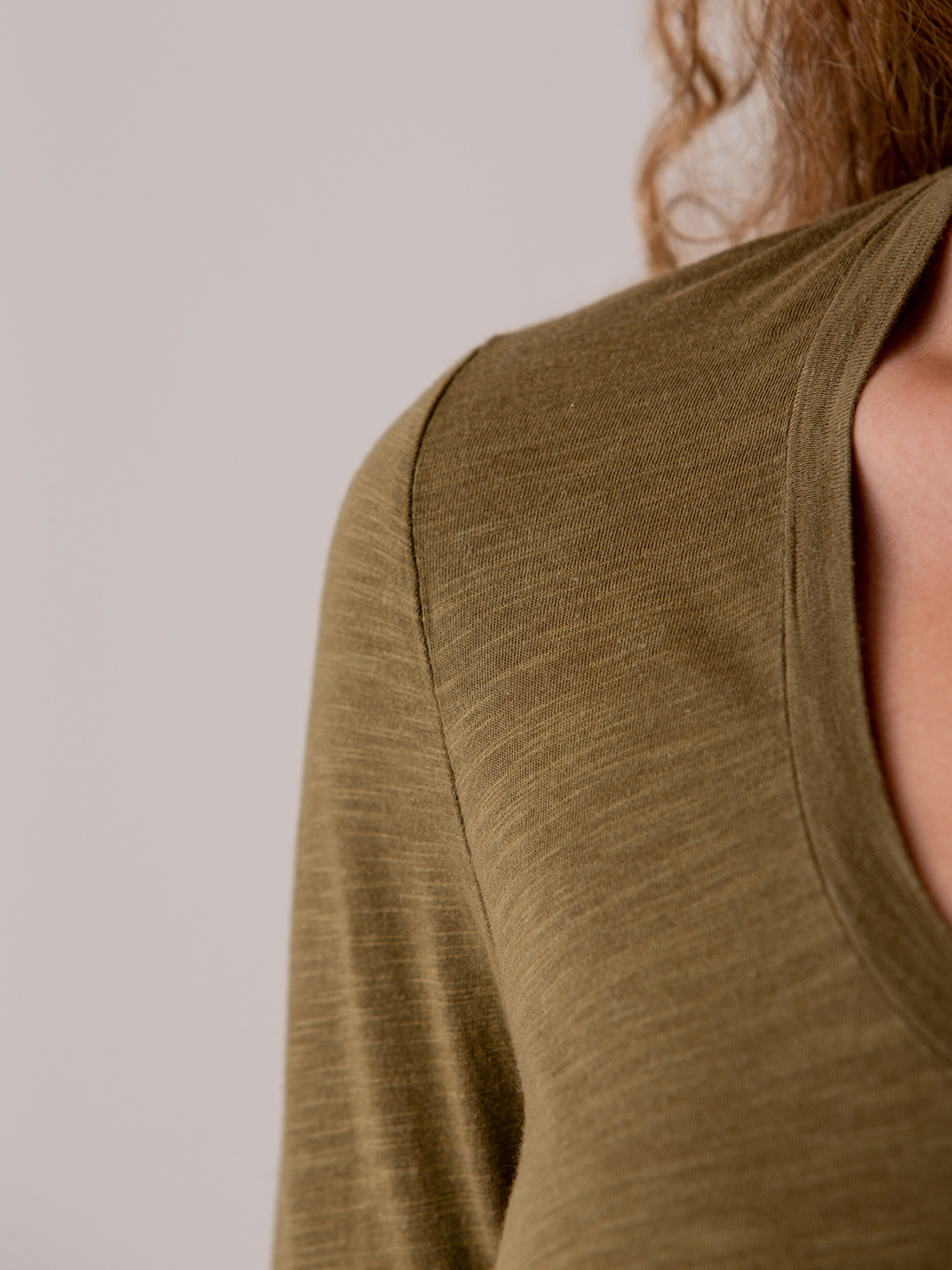 Detailansicht von Langarmshirt aus Baumwolle von AMERICAN VINTAGE