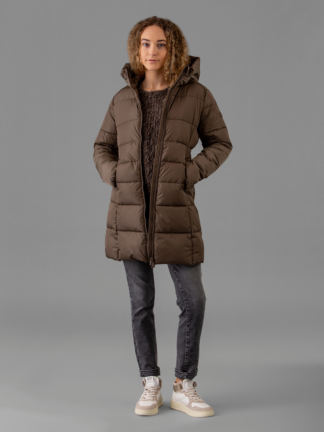 Detailansicht von Steppmantel von SAVE THE DUCK