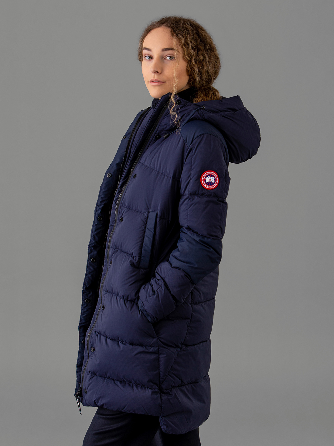 Detailansicht von Daunenmantel von CANADA GOOSE