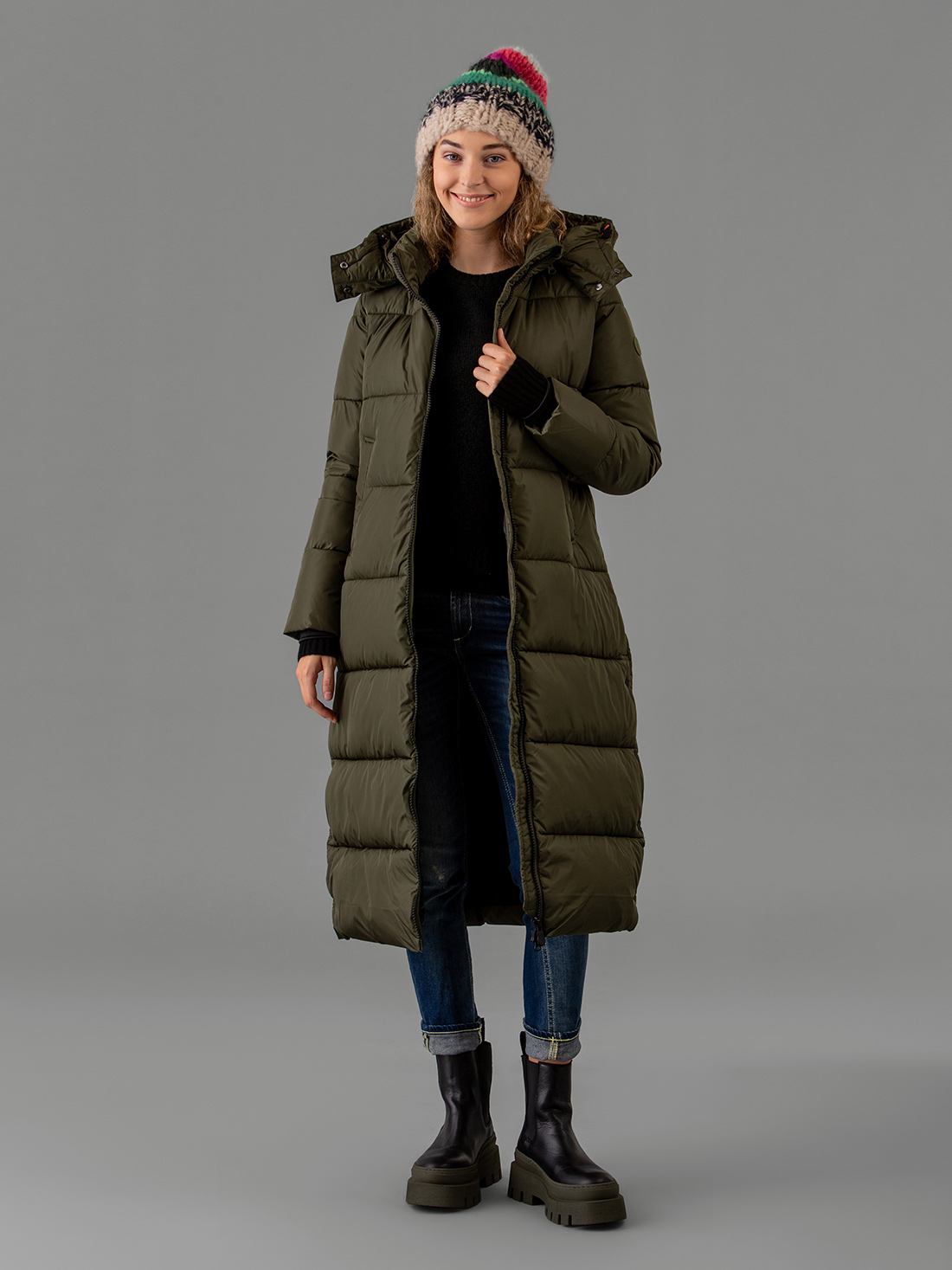 Detailansicht von Steppmantel von SAVE THE DUCK