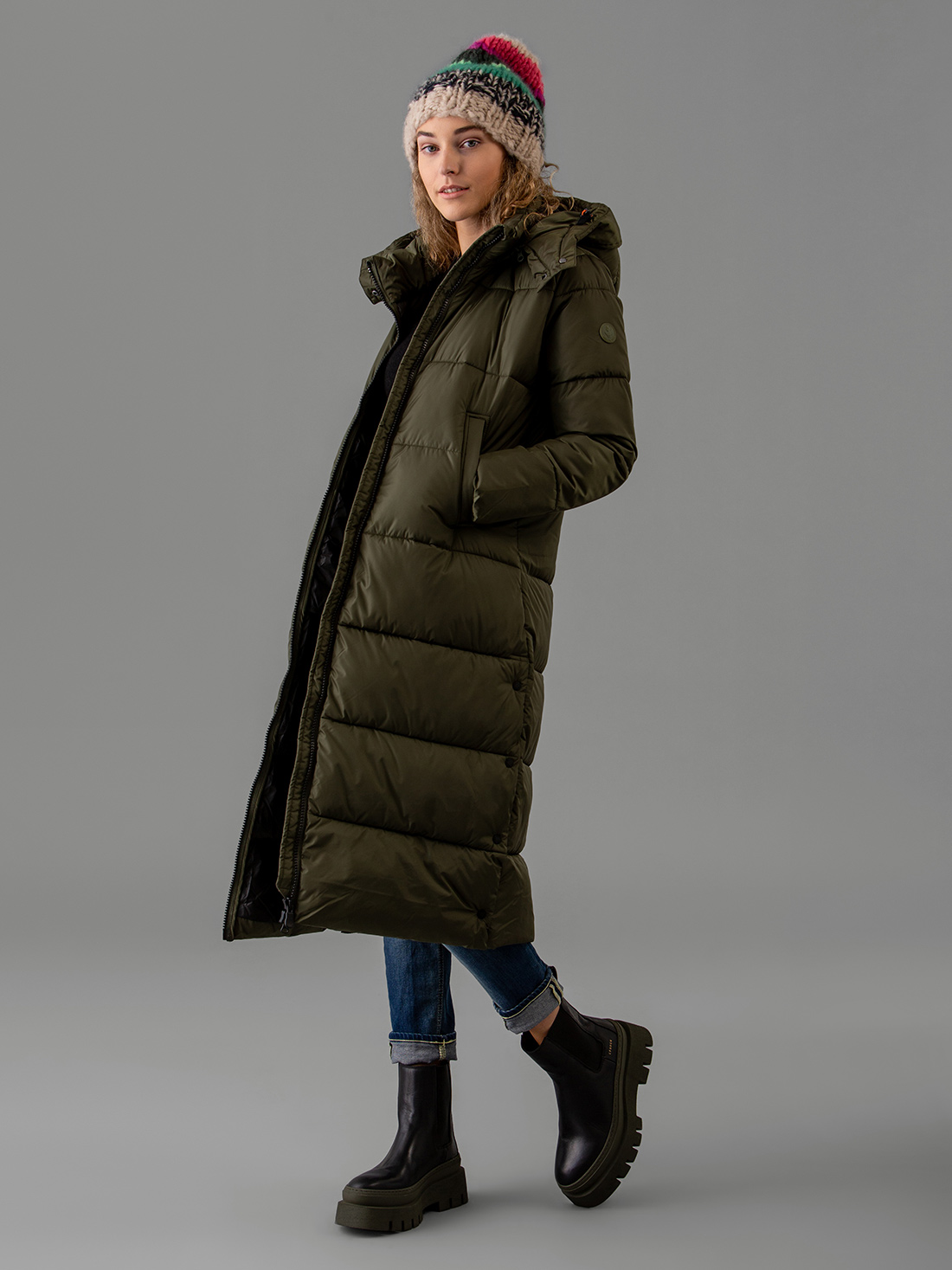 Detailansicht von Steppmantel von SAVE THE DUCK