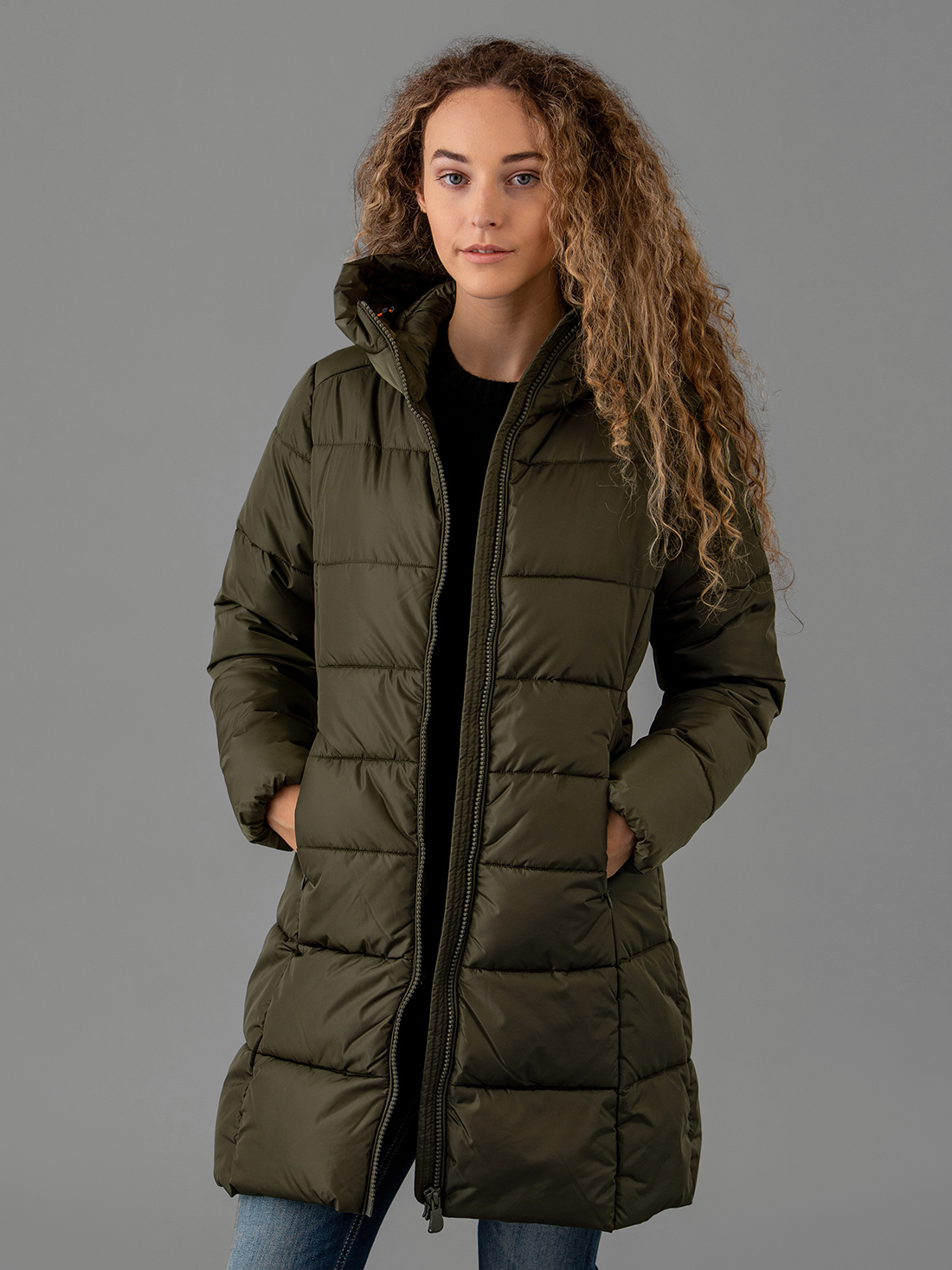 Detailansicht von Steppmantel von SAVE THE DUCK