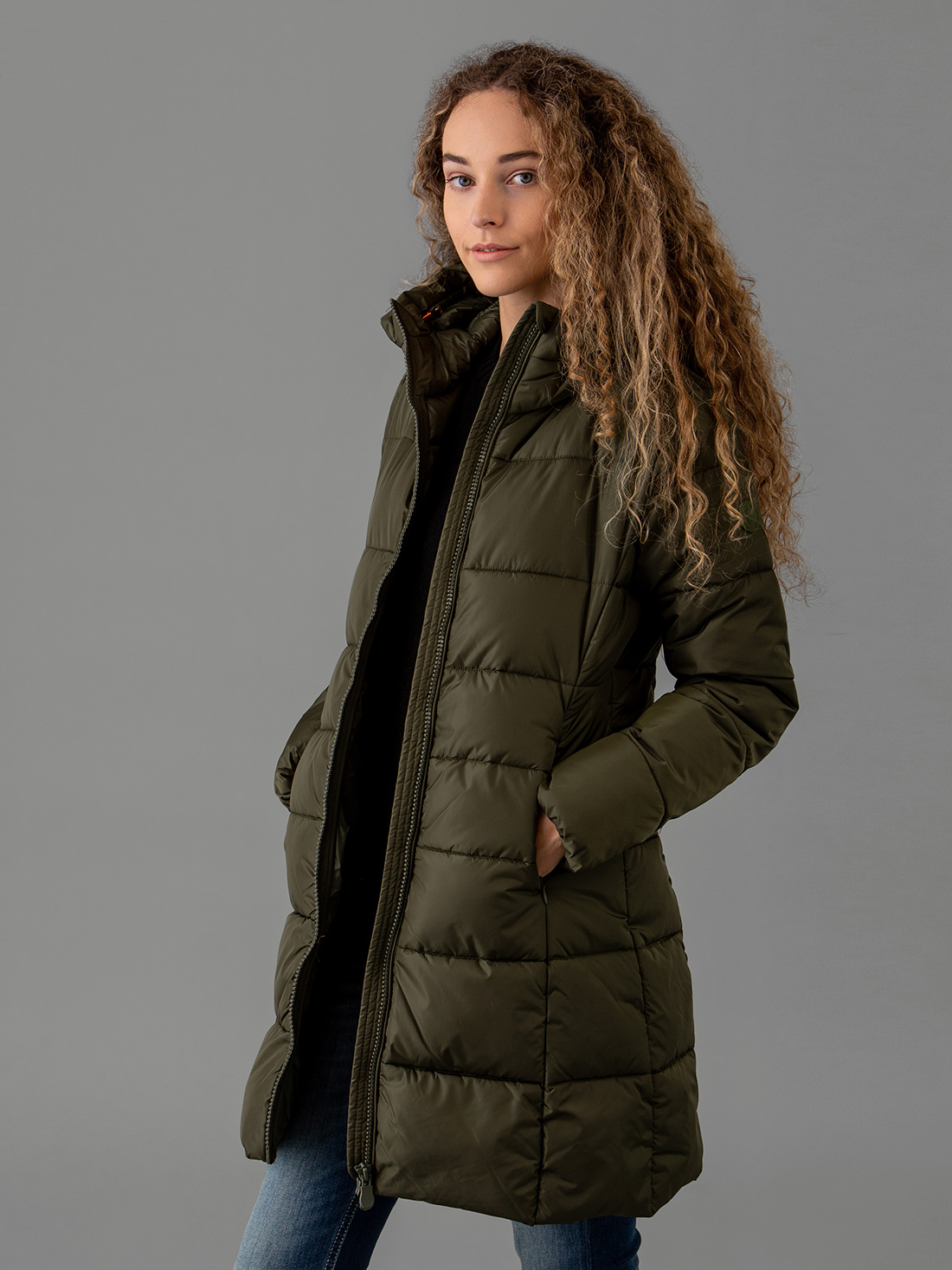 Detailansicht von Steppmantel von SAVE THE DUCK