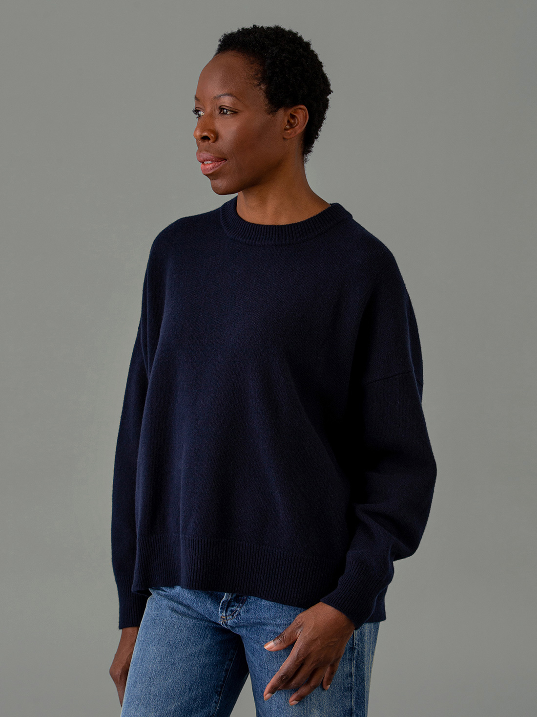 Detailansicht von Pullover aus Merinowolle von ROBERTO COLLINA