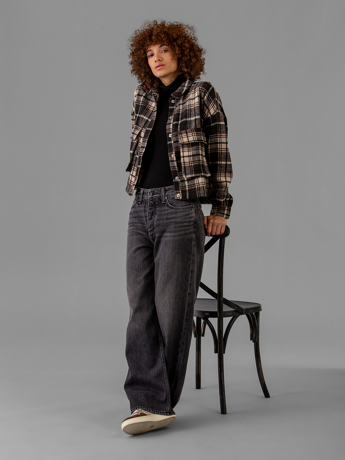 Detailansicht von Oversize Karohemd von JC SOPHIE