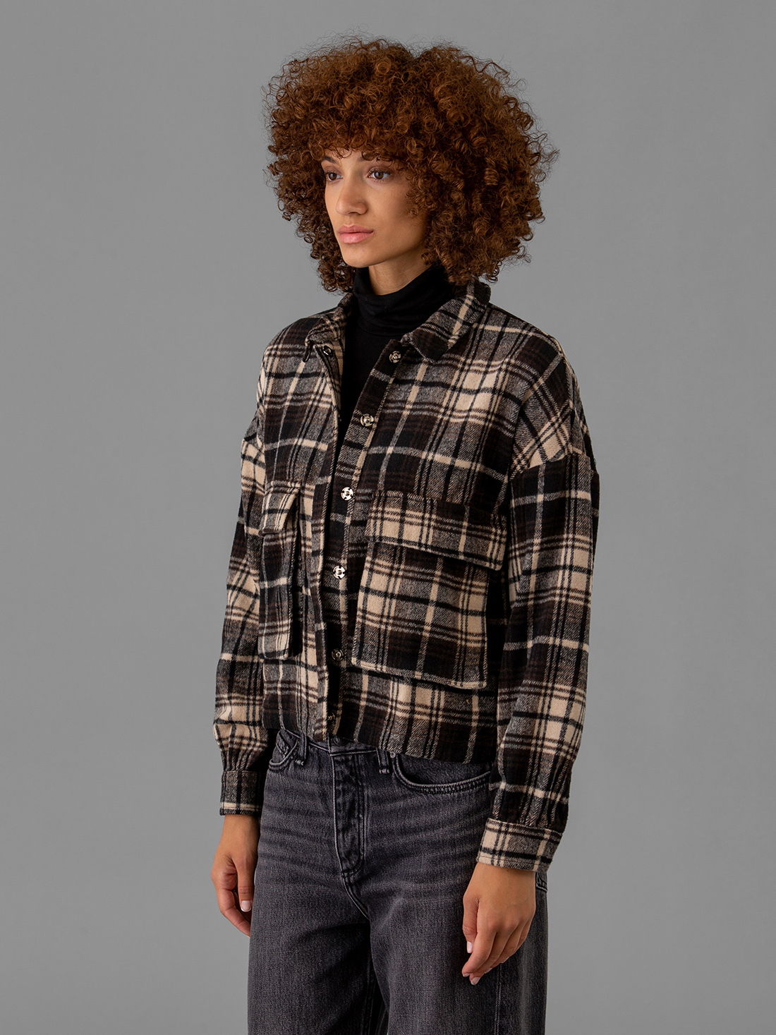 Detailansicht von Oversize Karohemd von JC SOPHIE