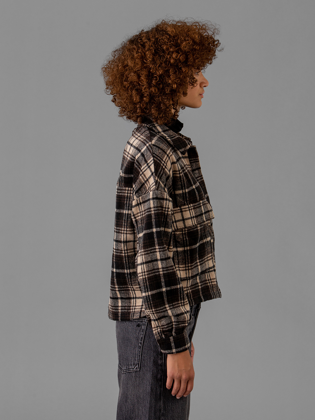 Detailansicht von Oversize Karohemd von JC SOPHIE