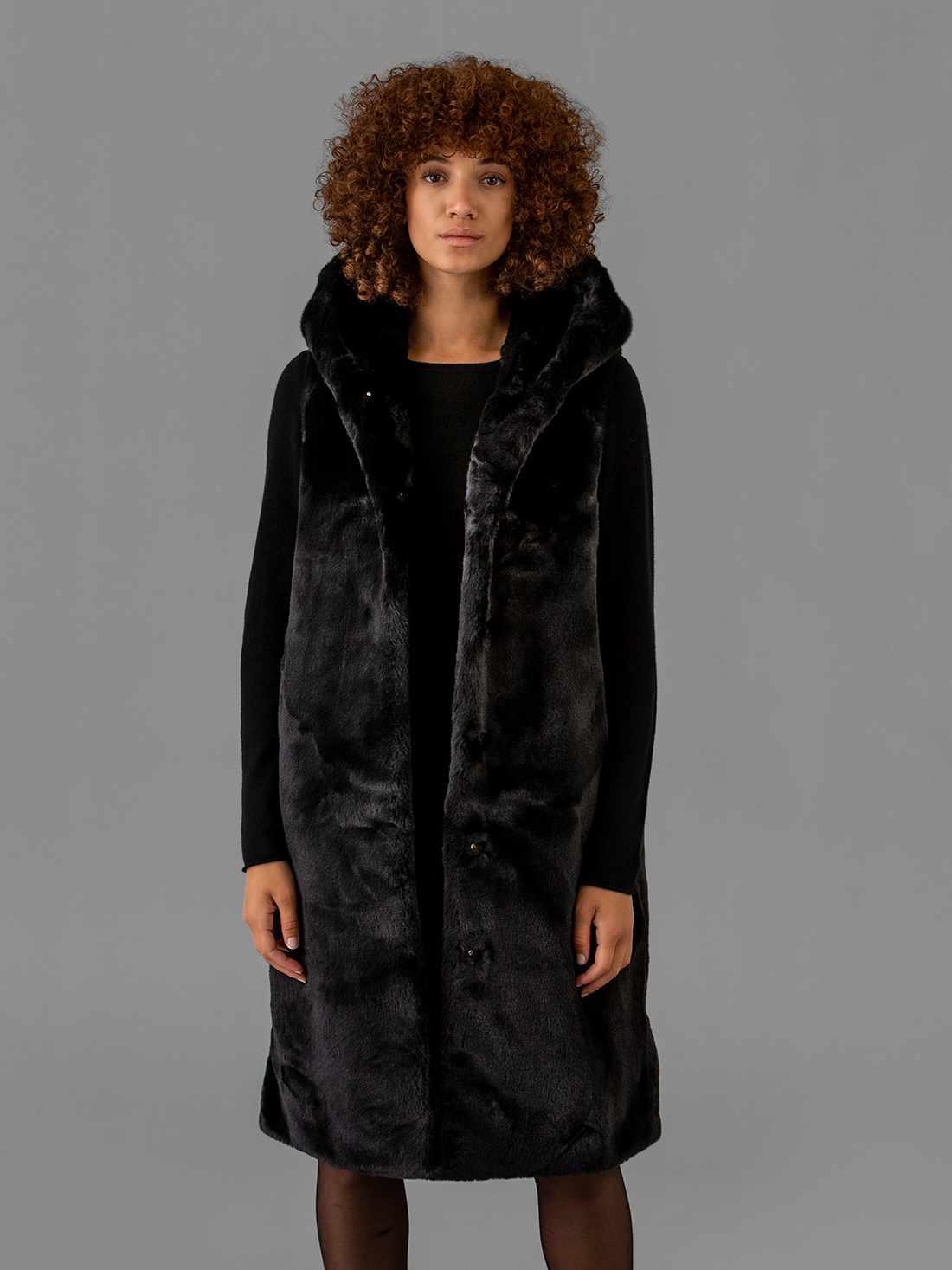 Detailansicht von Kunstfellweste von BOMBOOGIE