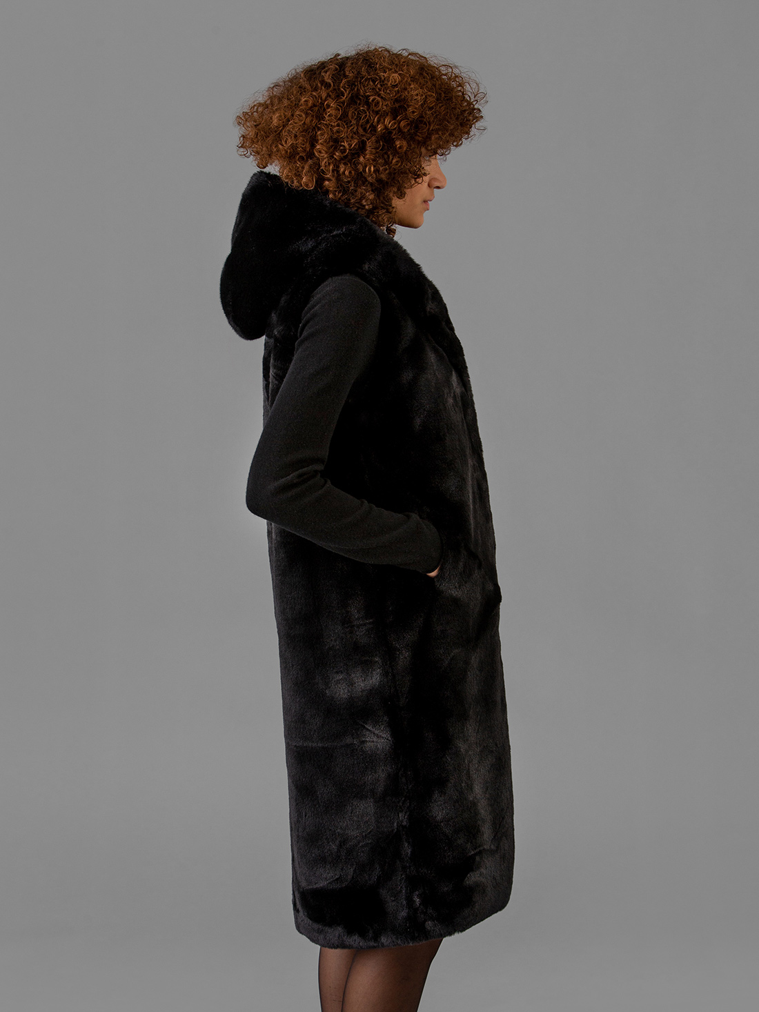 Detailansicht von Kunstfellweste von BOMBOOGIE