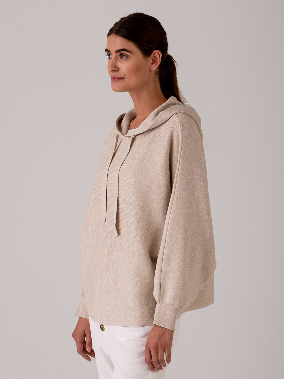 Detailansicht von Kapuzen-Sweatshirt aus Baumwolle von BETTER RICH