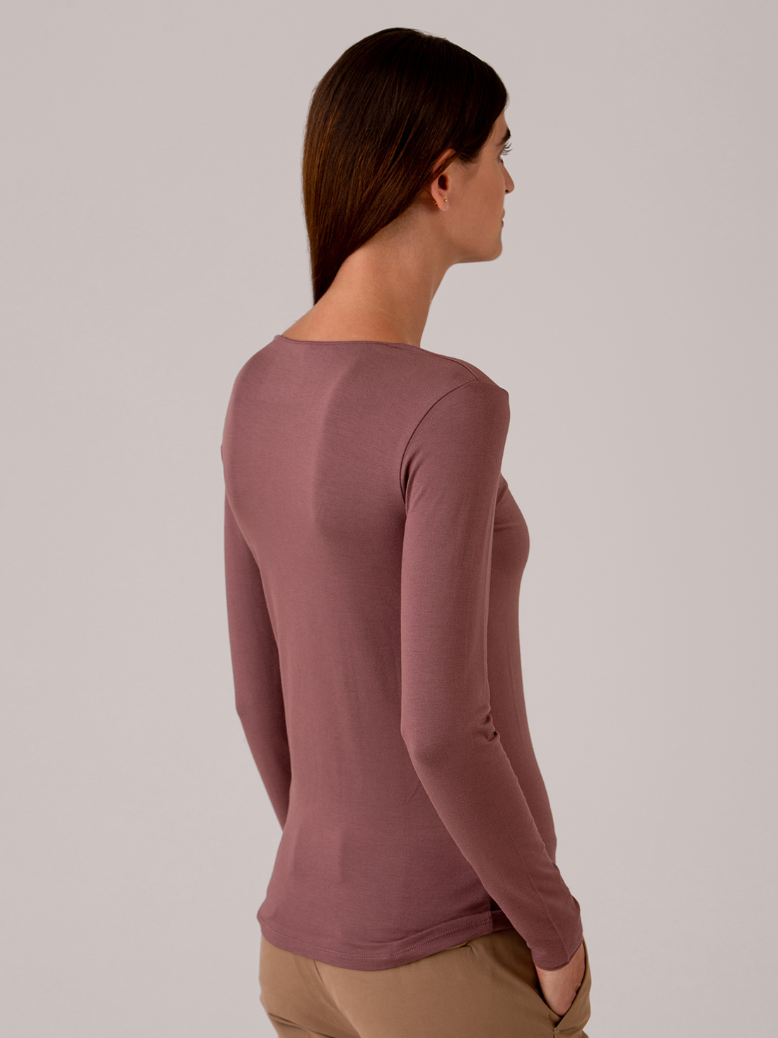 Detailansicht von Langarmshirt von MAJESTIC