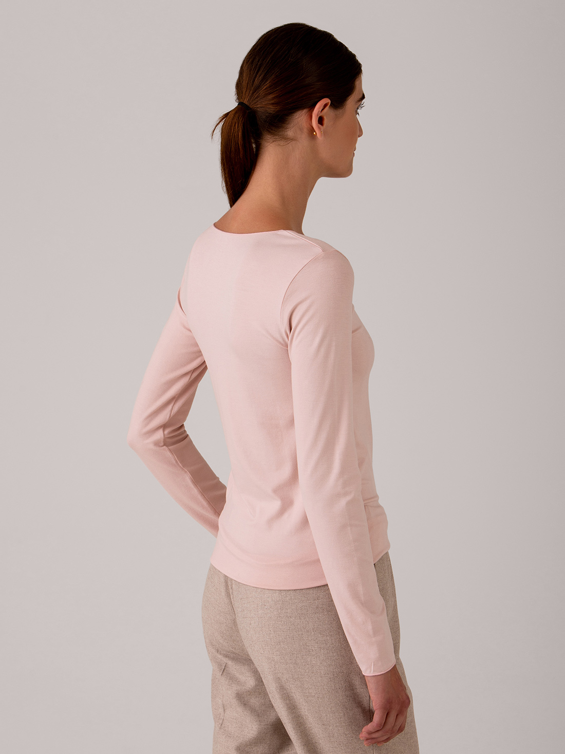 Detailansicht von Langarmshirt von MAJESTIC