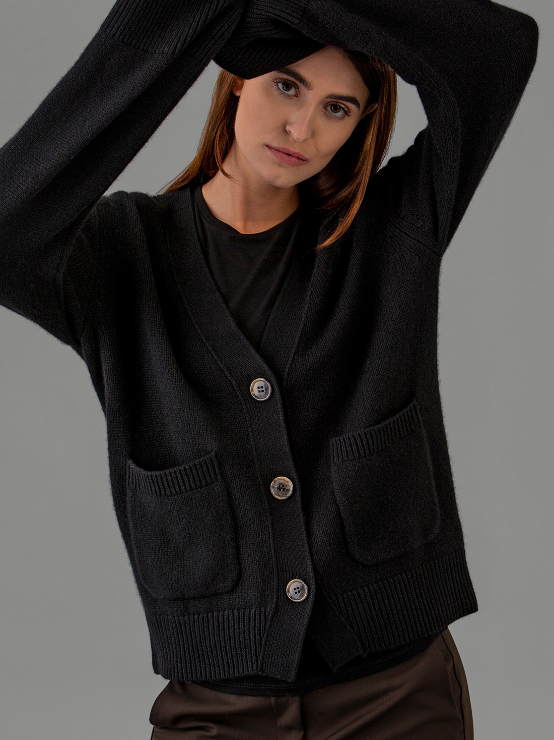 Detailansicht von Strickjacke aus Cashmere von LISA YANG