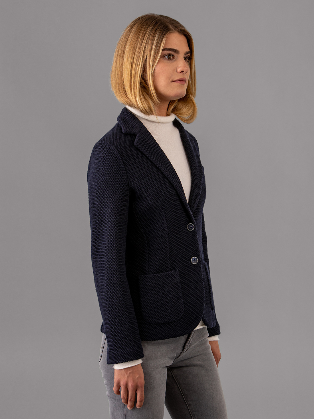 Detailansicht von Blazer aus Wolle von CIRCOLO