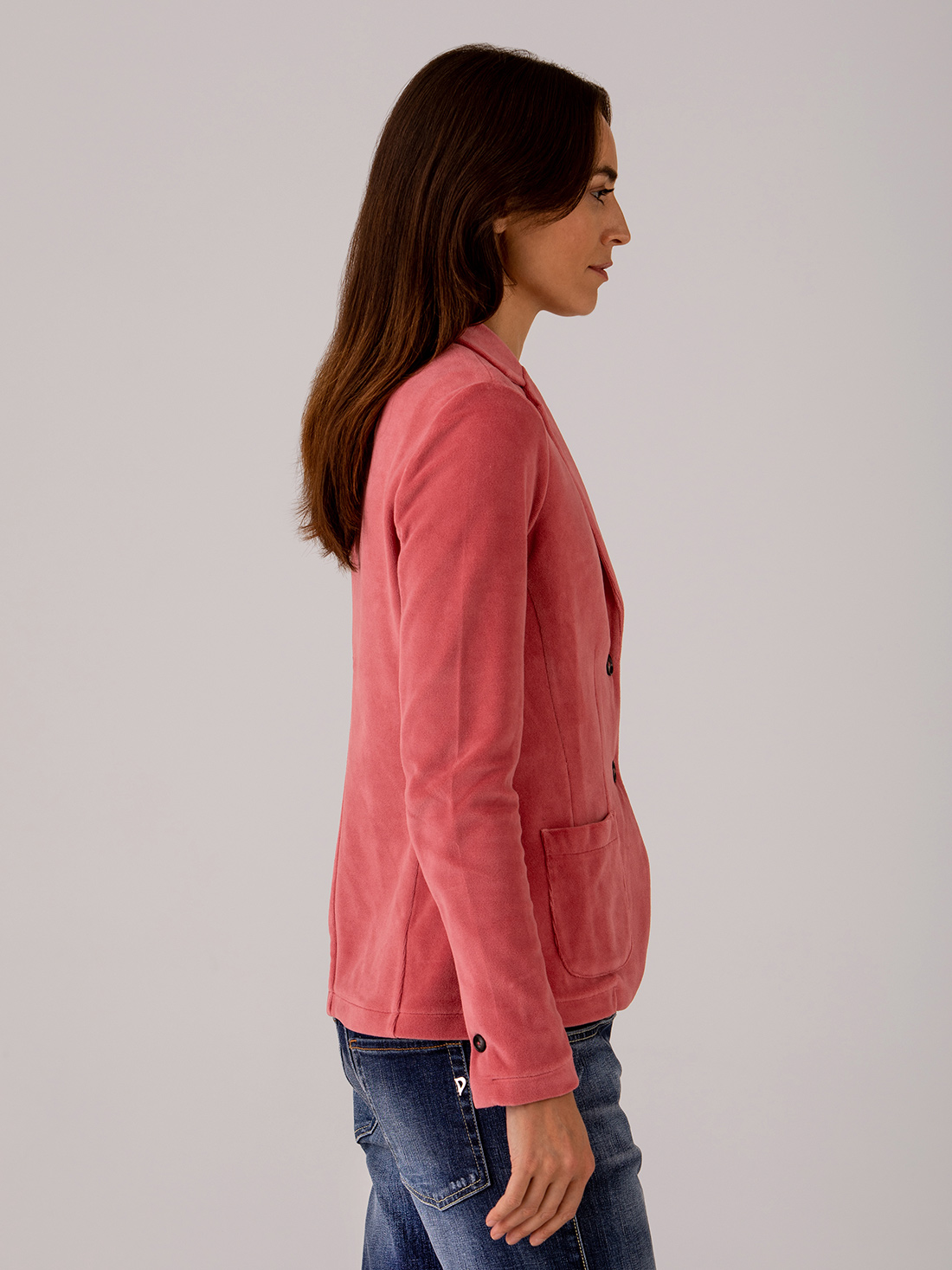 Detailansicht von Samtblazer aus Baumwolle von DANIELS