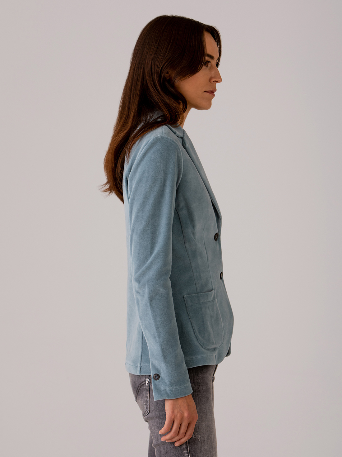 Detailansicht von Samtblazer aus Baumwolle von DANIELS