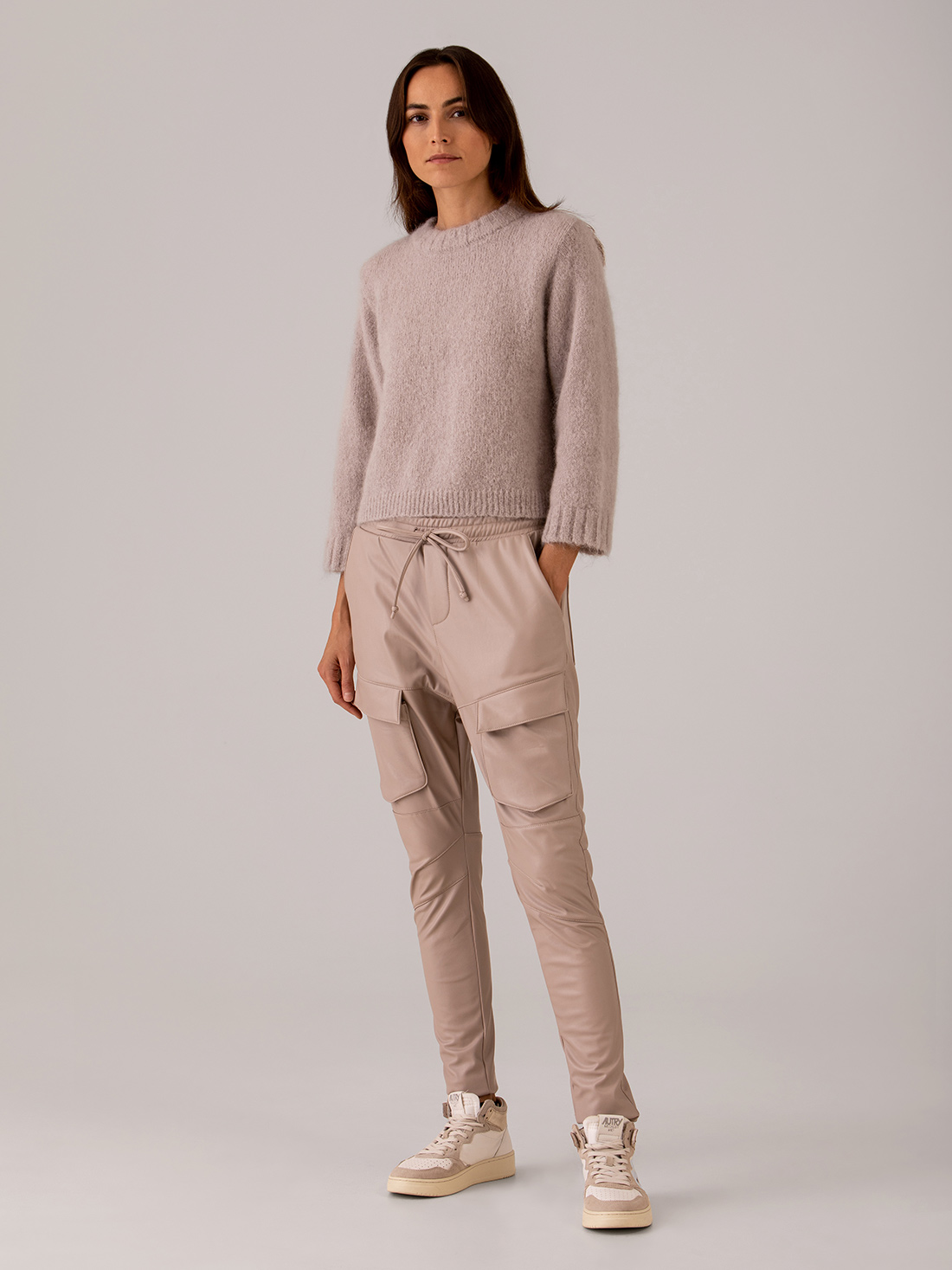 Detailansicht von Kurzer Pullover aus Mohair von AMERICAN VINTAGE