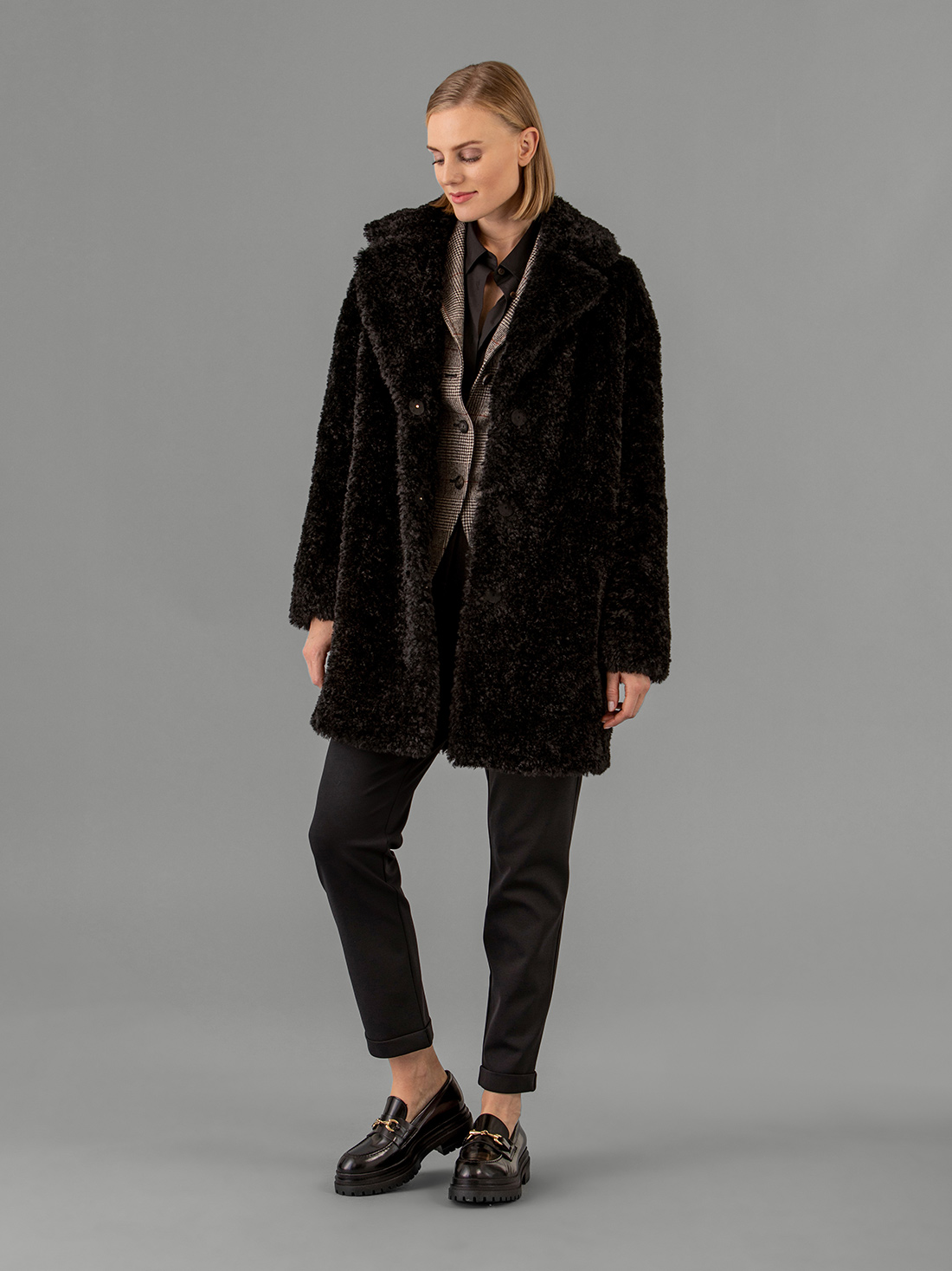 Detailansicht von Teddy-Mantel von HERNO