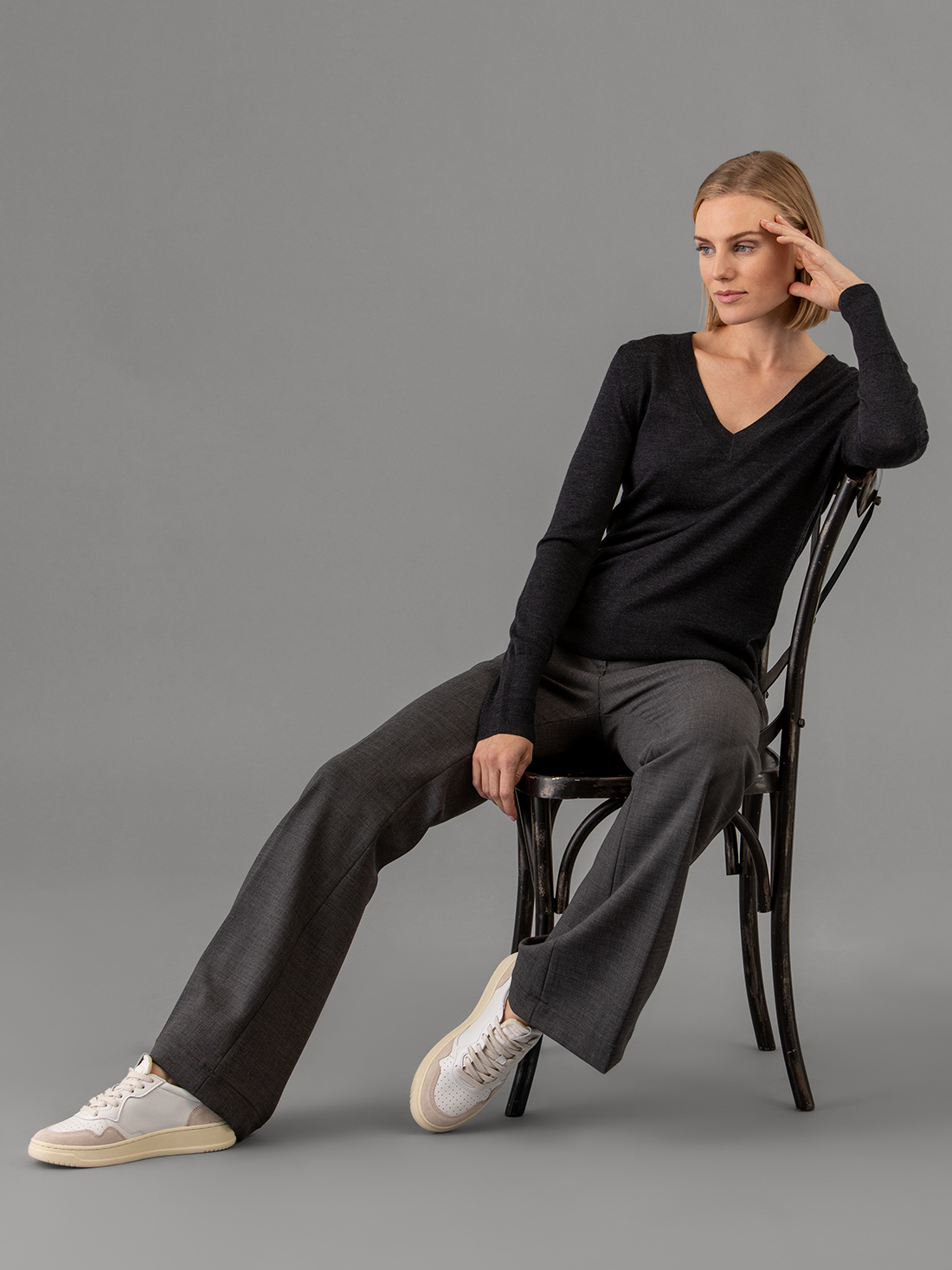 Detailansicht von Leichter Pullover aus Merinowolle von ALLUDE