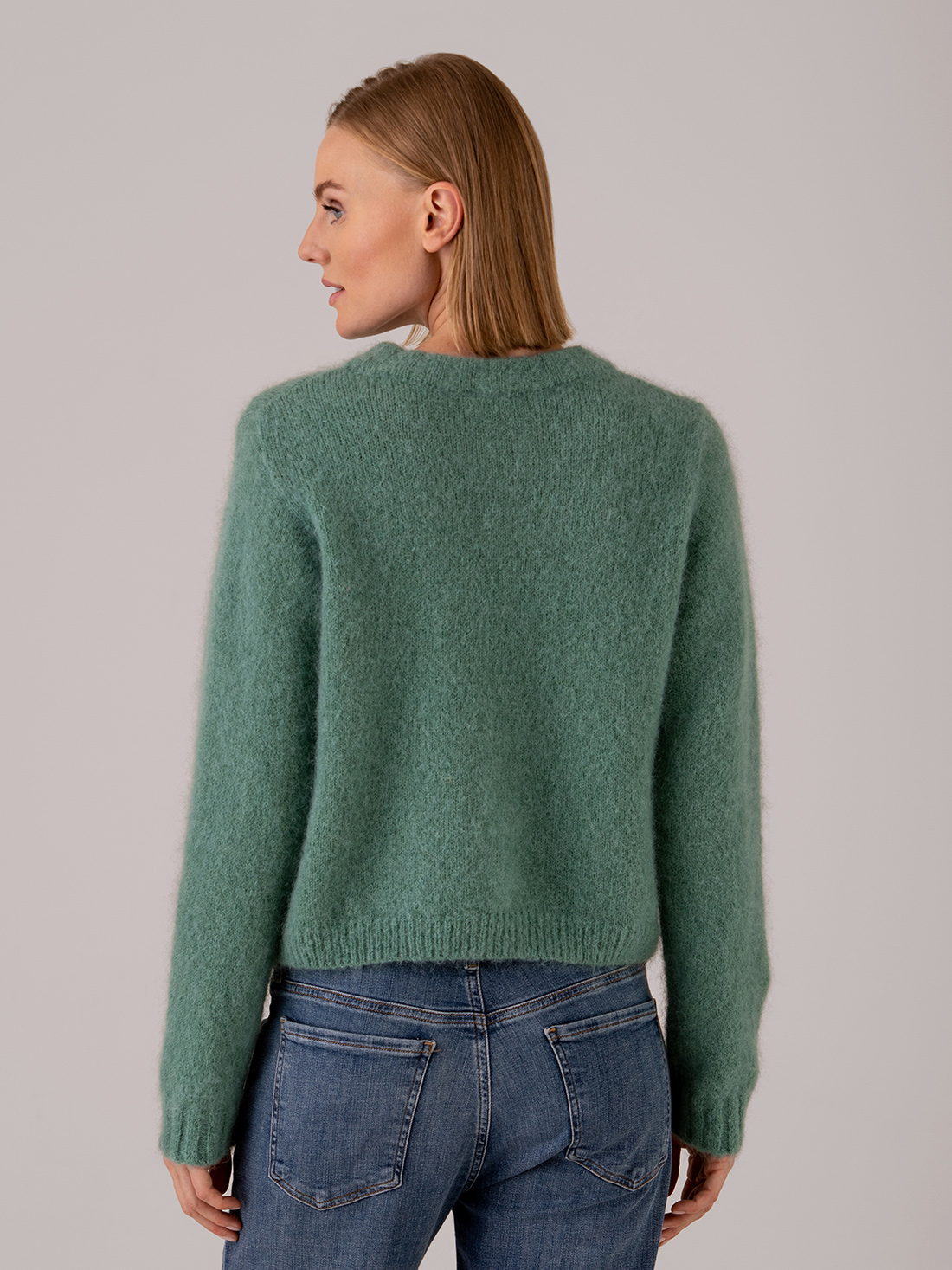 Detailansicht von Kurzer Pullover aus Mohair von AMERICAN VINTAGE
