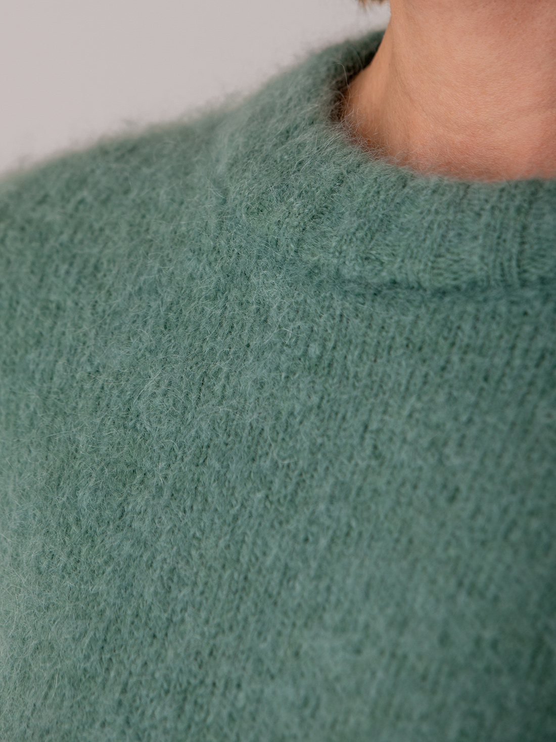 Detailansicht von Kurzer Pullover aus Mohair von AMERICAN VINTAGE