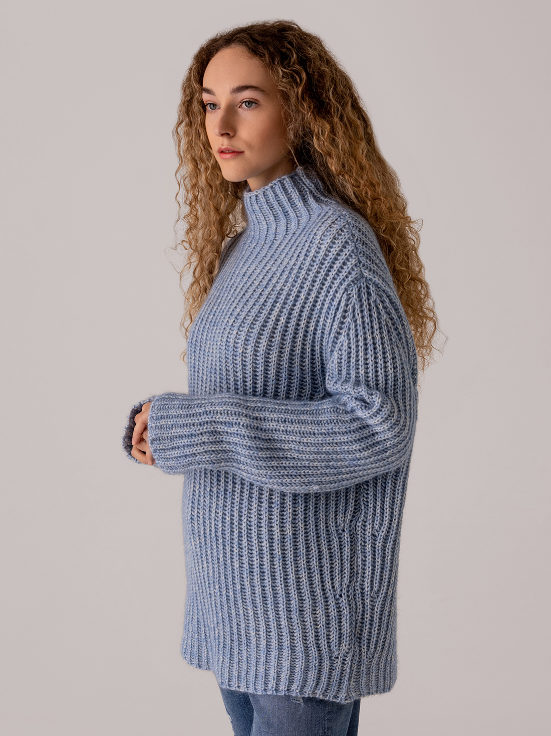 Detailansicht von Turtleneck Pullover aus Baumwolle von DRYKORN