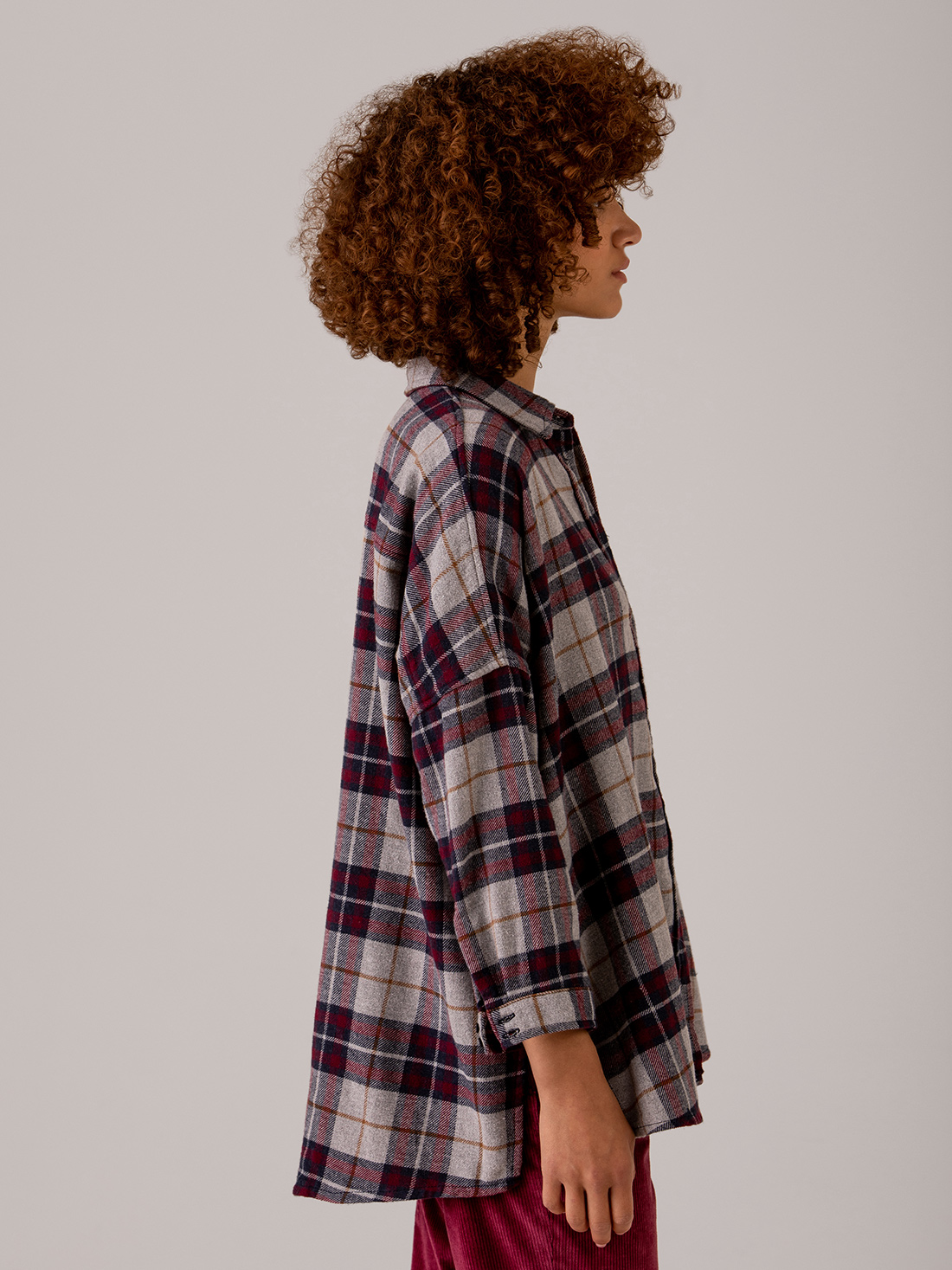 Detailansicht von Flanellbluse aus Baumwolle von HERRLICHER