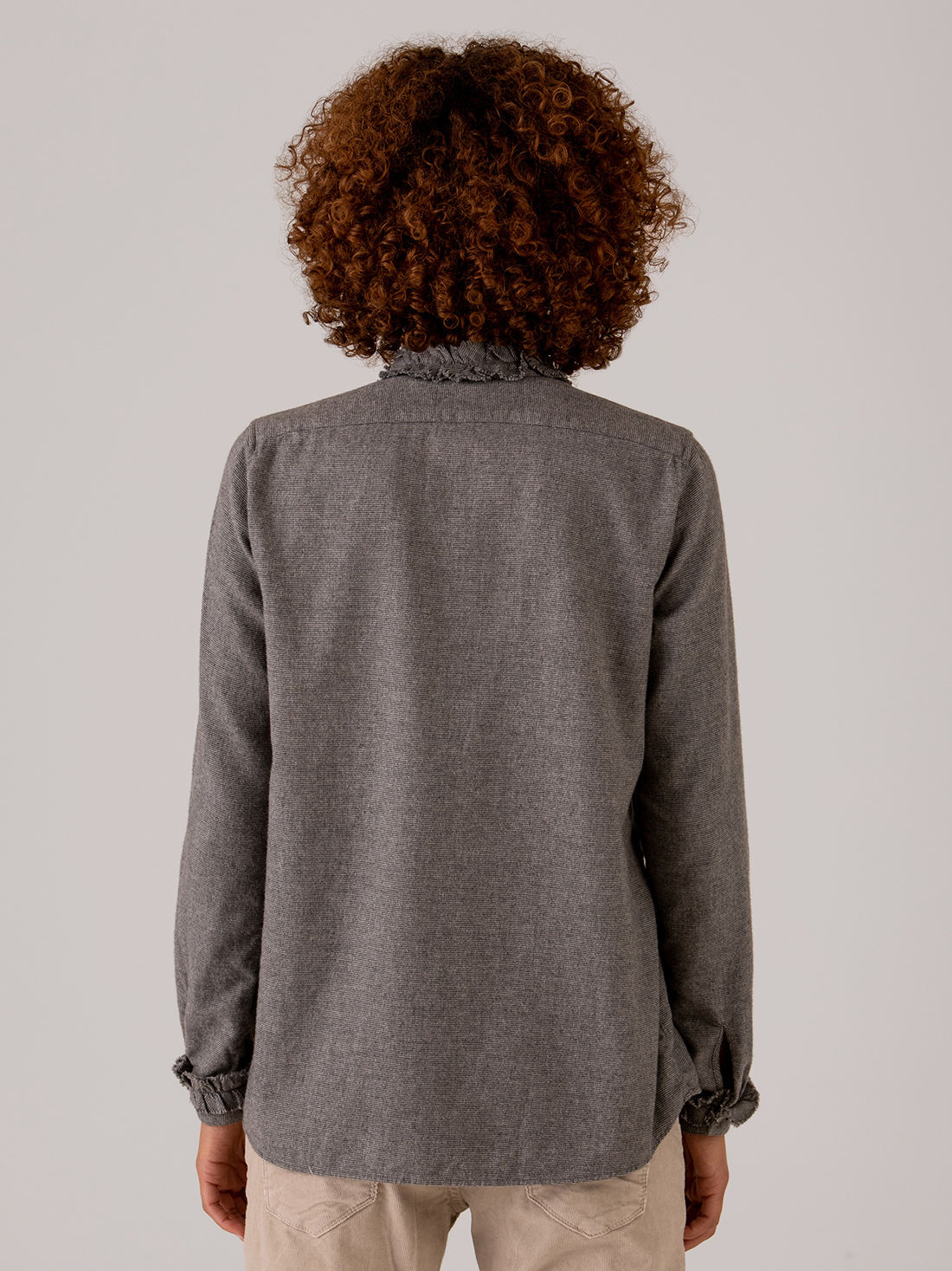 Detailansicht von Baumwollbluse von AGLINI