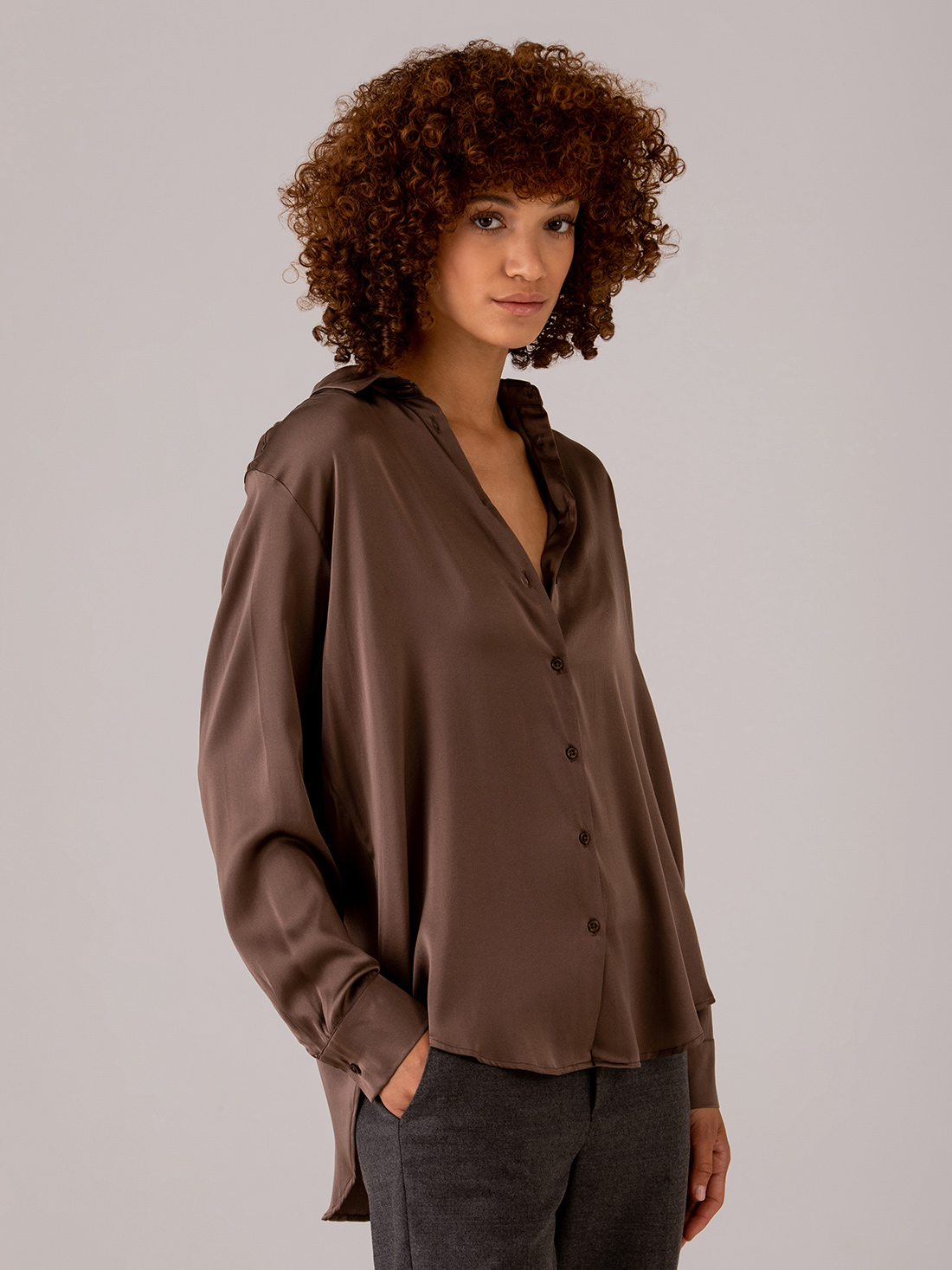 Detailansicht von Seidenbluse von DANIELS