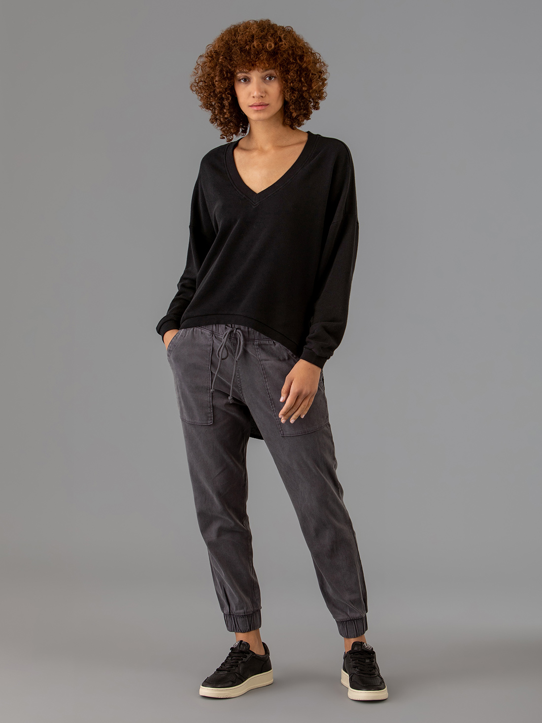 Detailansicht von Sweatshirt aus Baumwolle von 10 DAYS