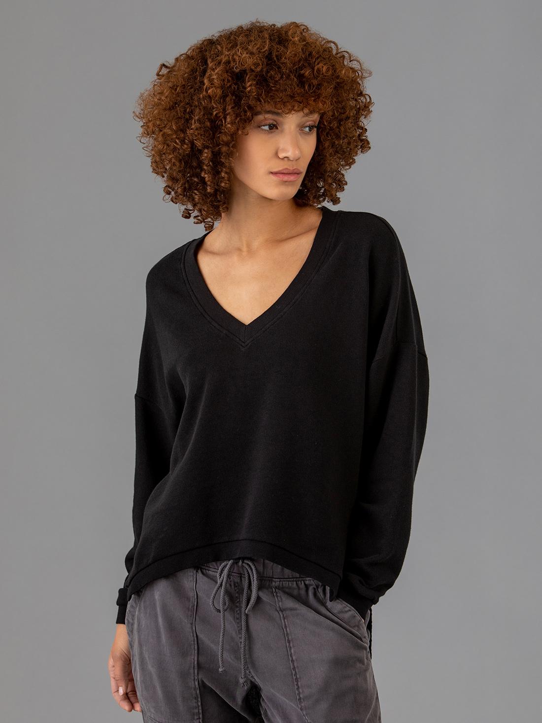 Detailansicht von Sweatshirt aus Baumwolle von 10 DAYS