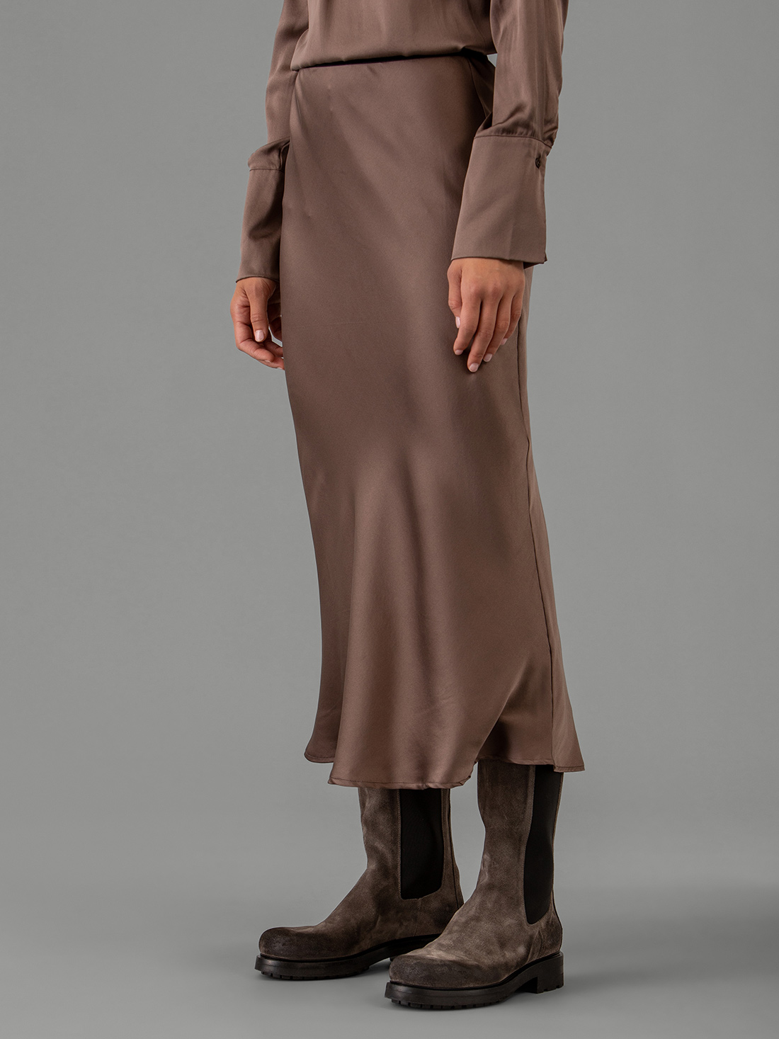 Detailansicht von Maxi-Rock aus Seide von DANIELS