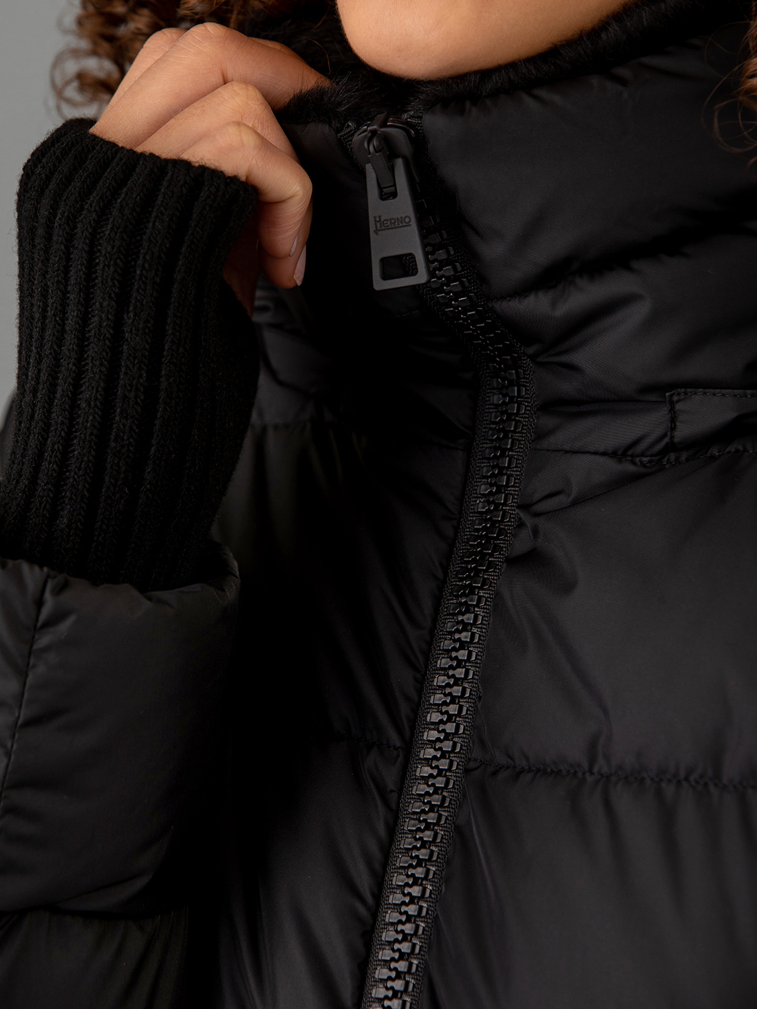 Detailansicht von Daunenmantel von HERNO
