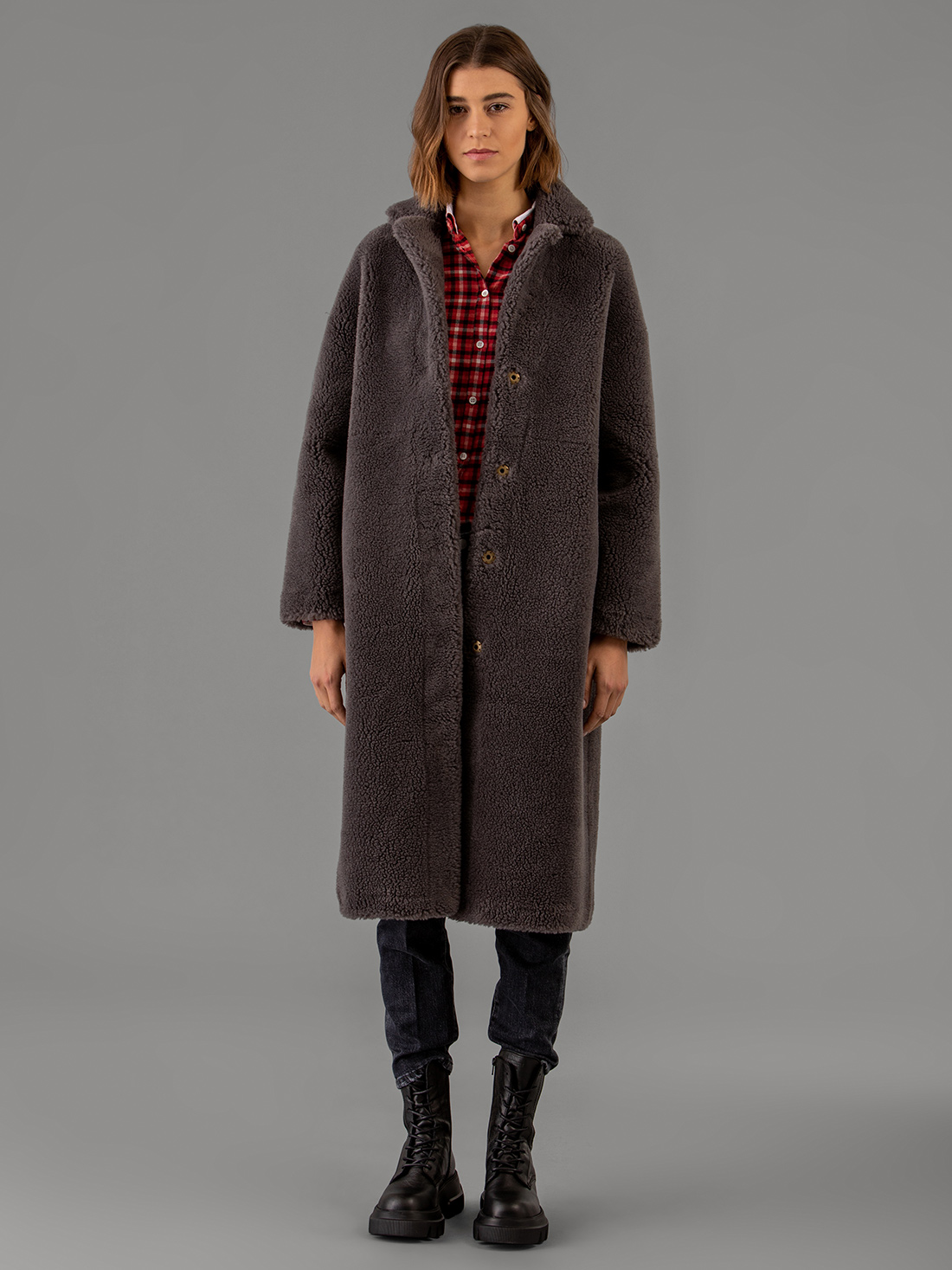 Detailansicht von Wendbarer Teddy-Mantel von ARMA