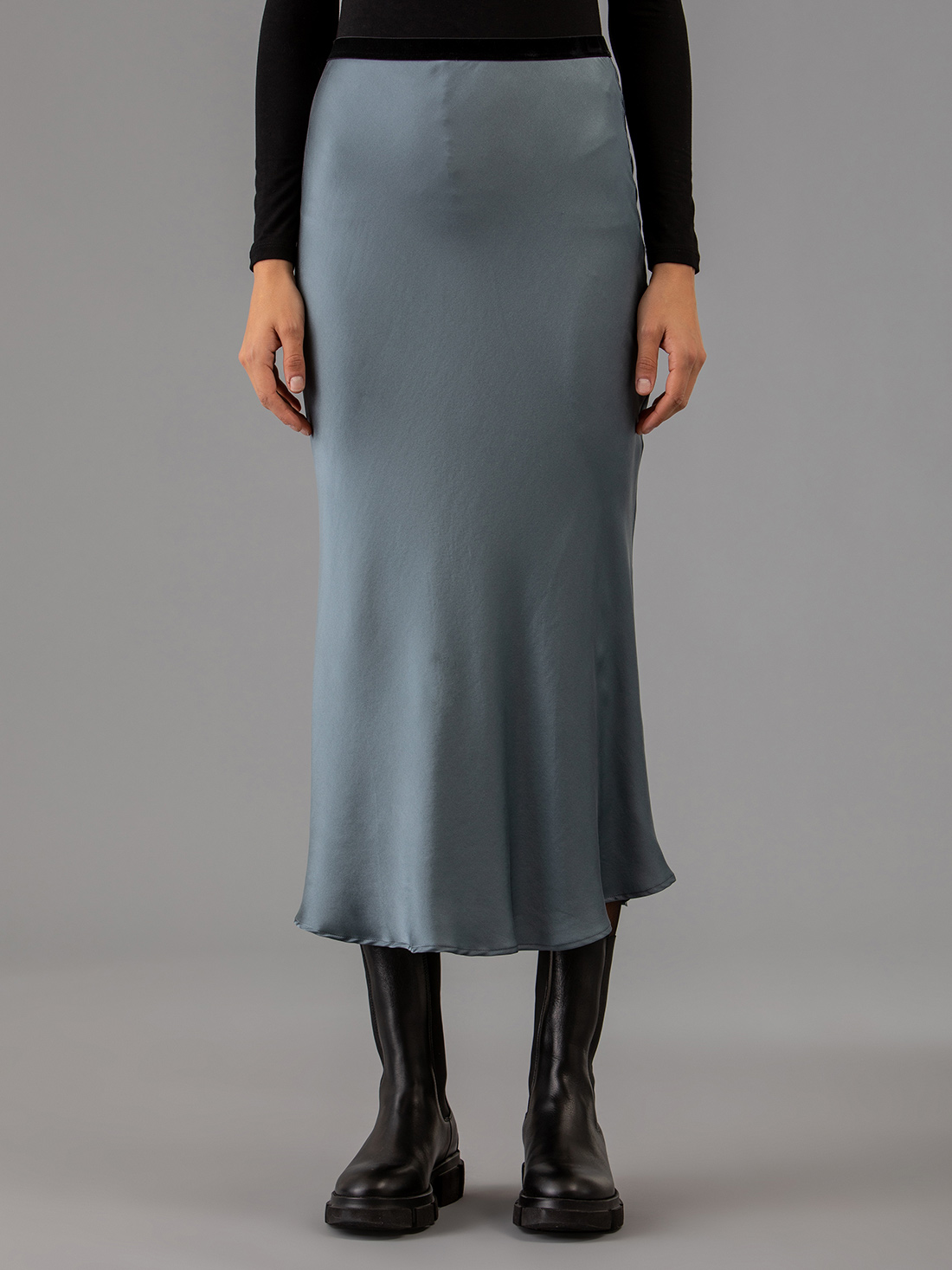 Detailansicht von Maxi-Rock aus Seide von DANIELS