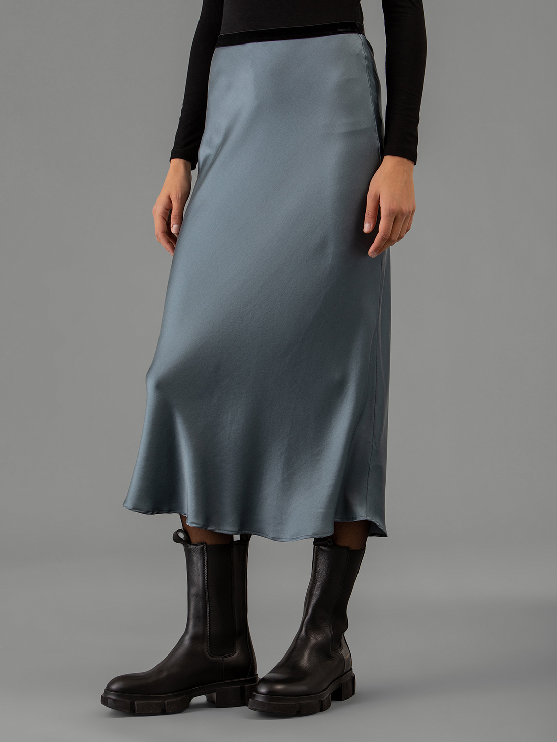 Detailansicht von Maxi-Rock aus Seide von DANIELS