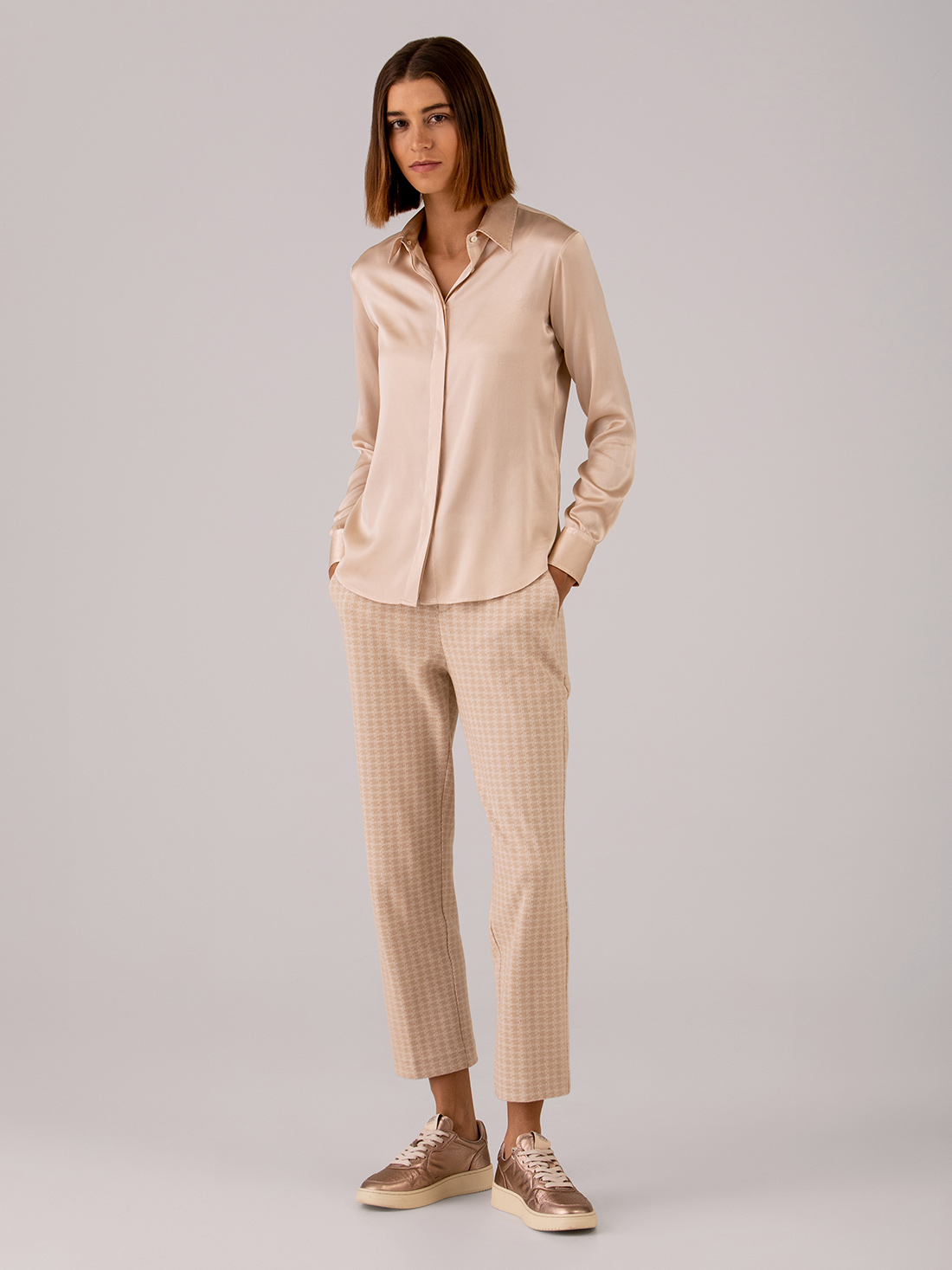 Detailansicht von Seidenbluse von ANTONELLI