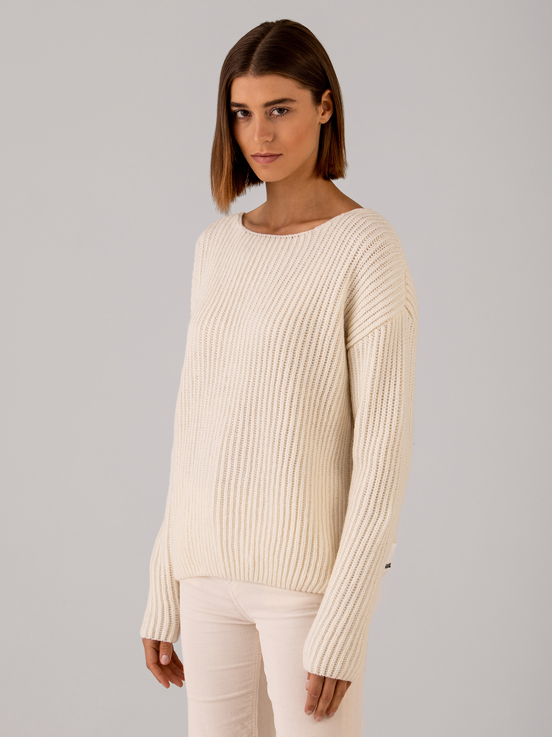 Detailansicht von Rippstrickpullover von ARMEDANGELS