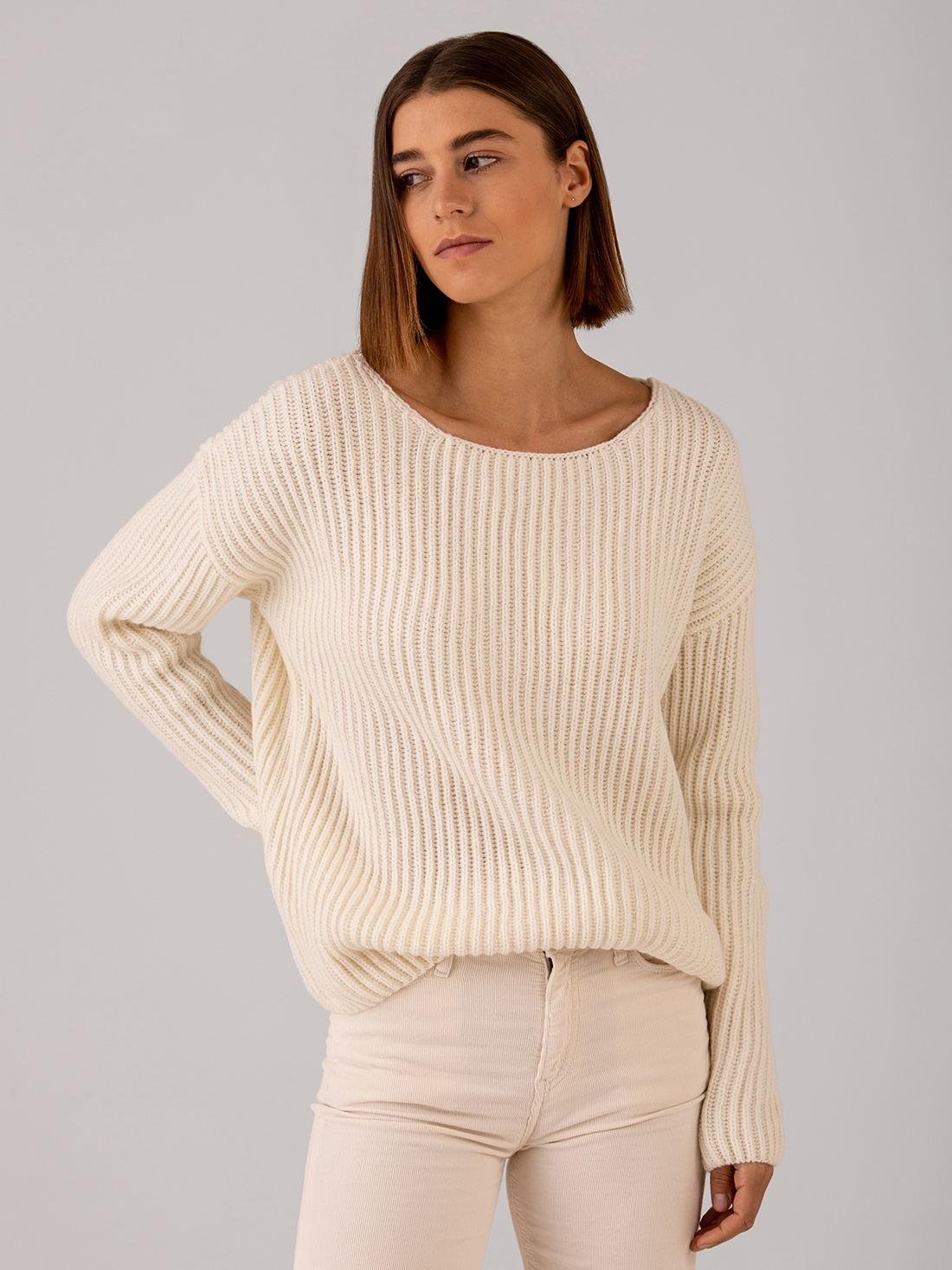 Detailansicht von Rippstrickpullover von ARMEDANGELS
